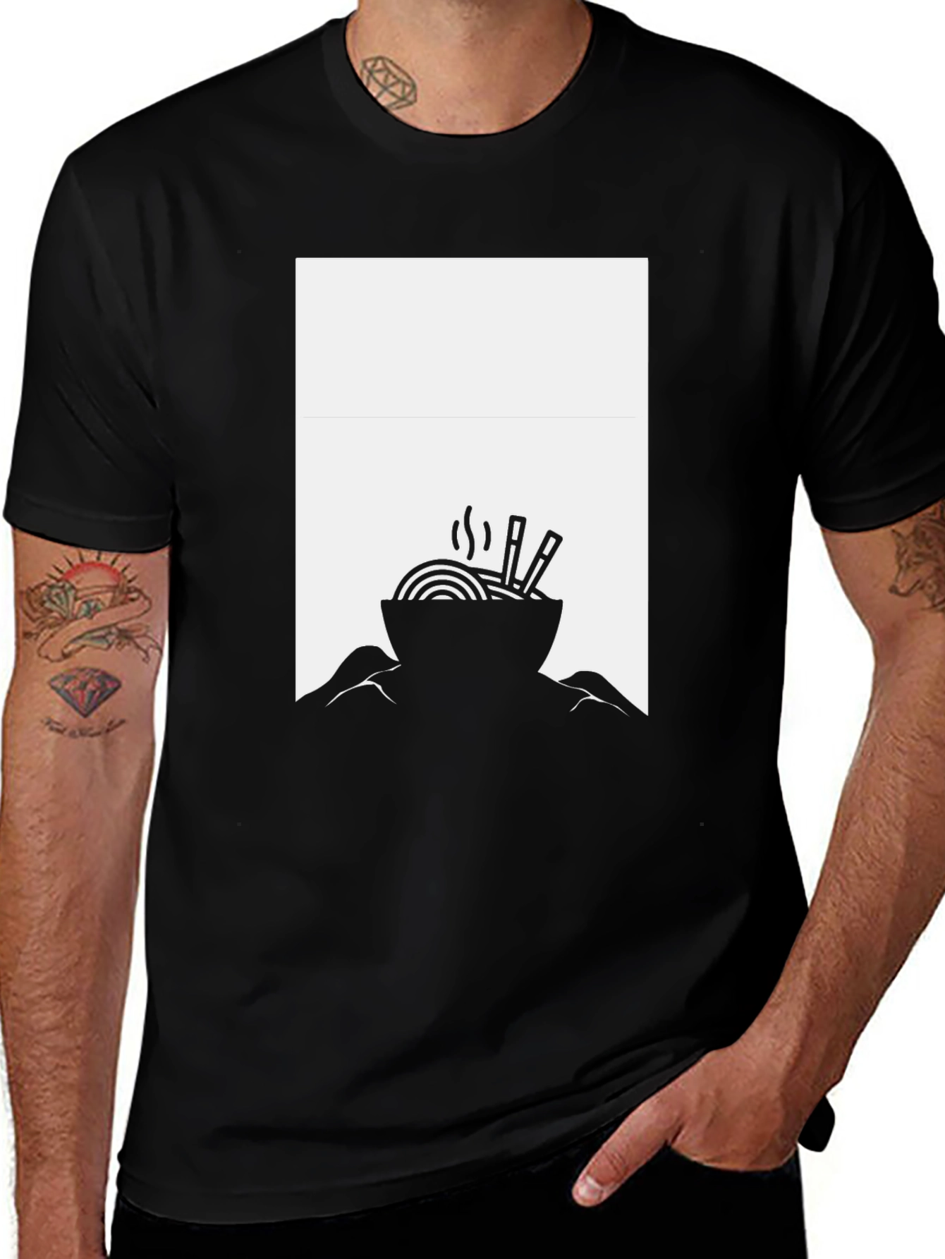 Variant 15 of Ramen Bowl Graphic Tee - Stylish Minimalist Design