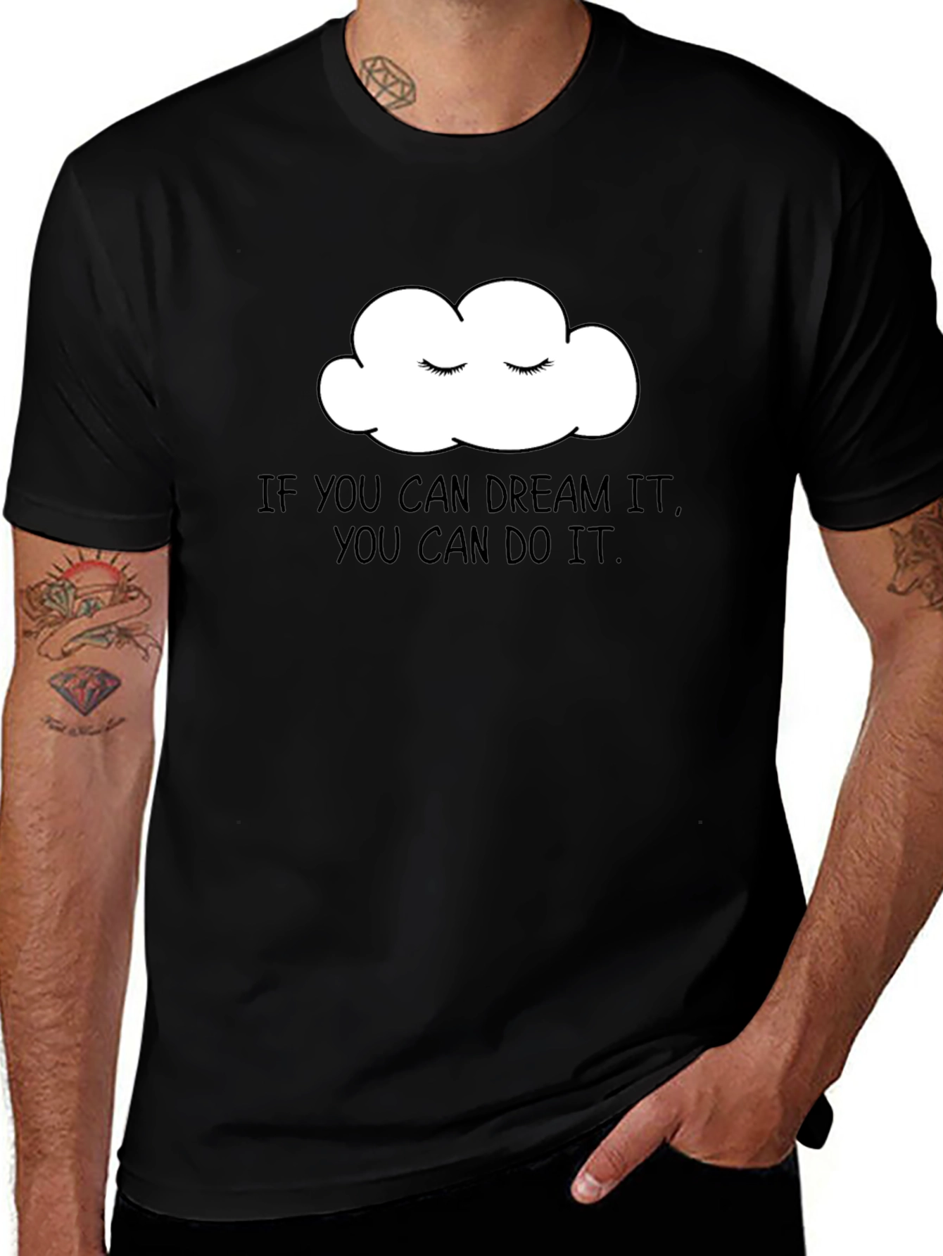 Variant 28 of Dream It, Do It T-Shirt - Inspirational Cloud Tee