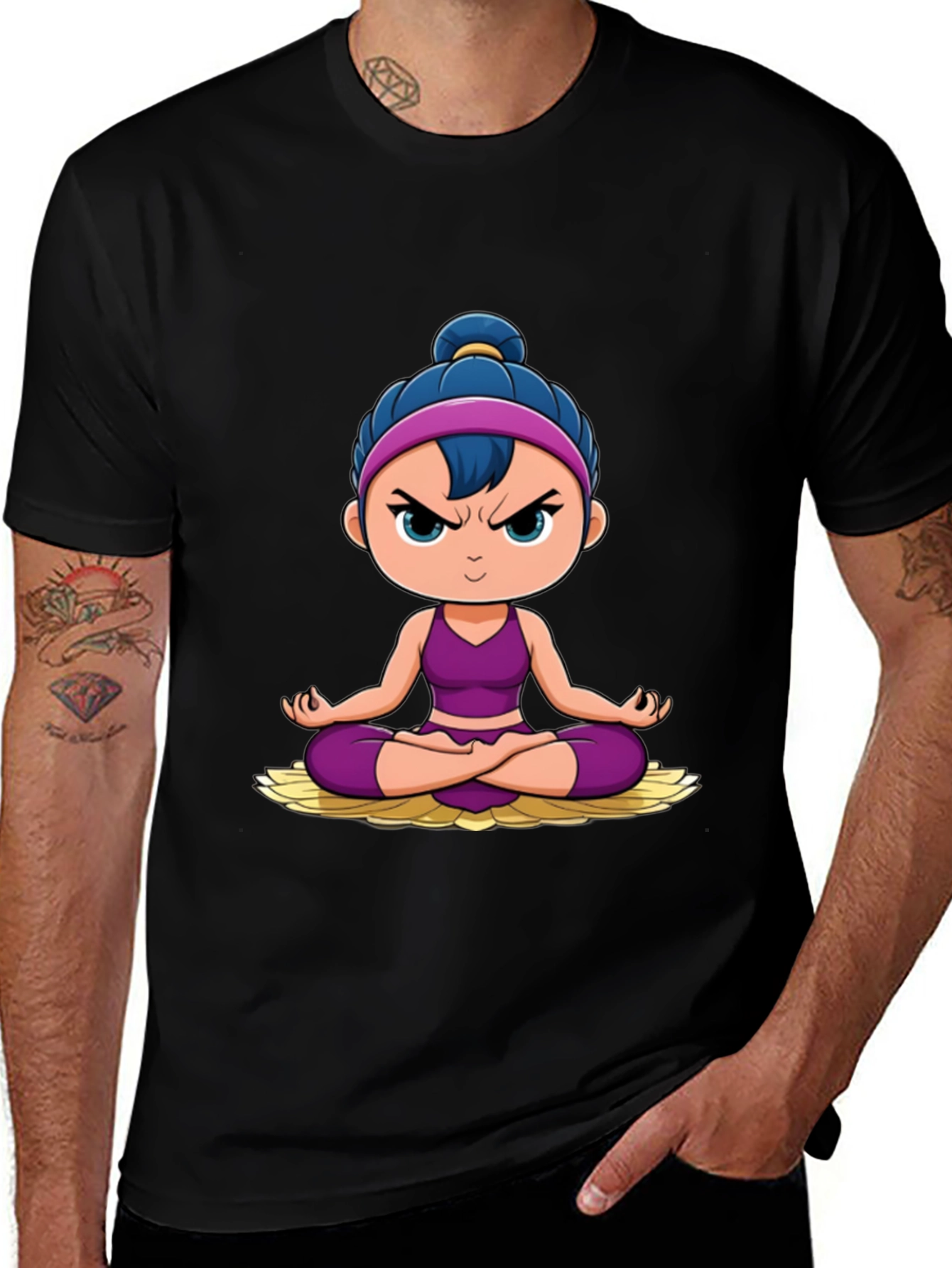 Variant 27 of Yoga Cartoon Graphic T-Shirt