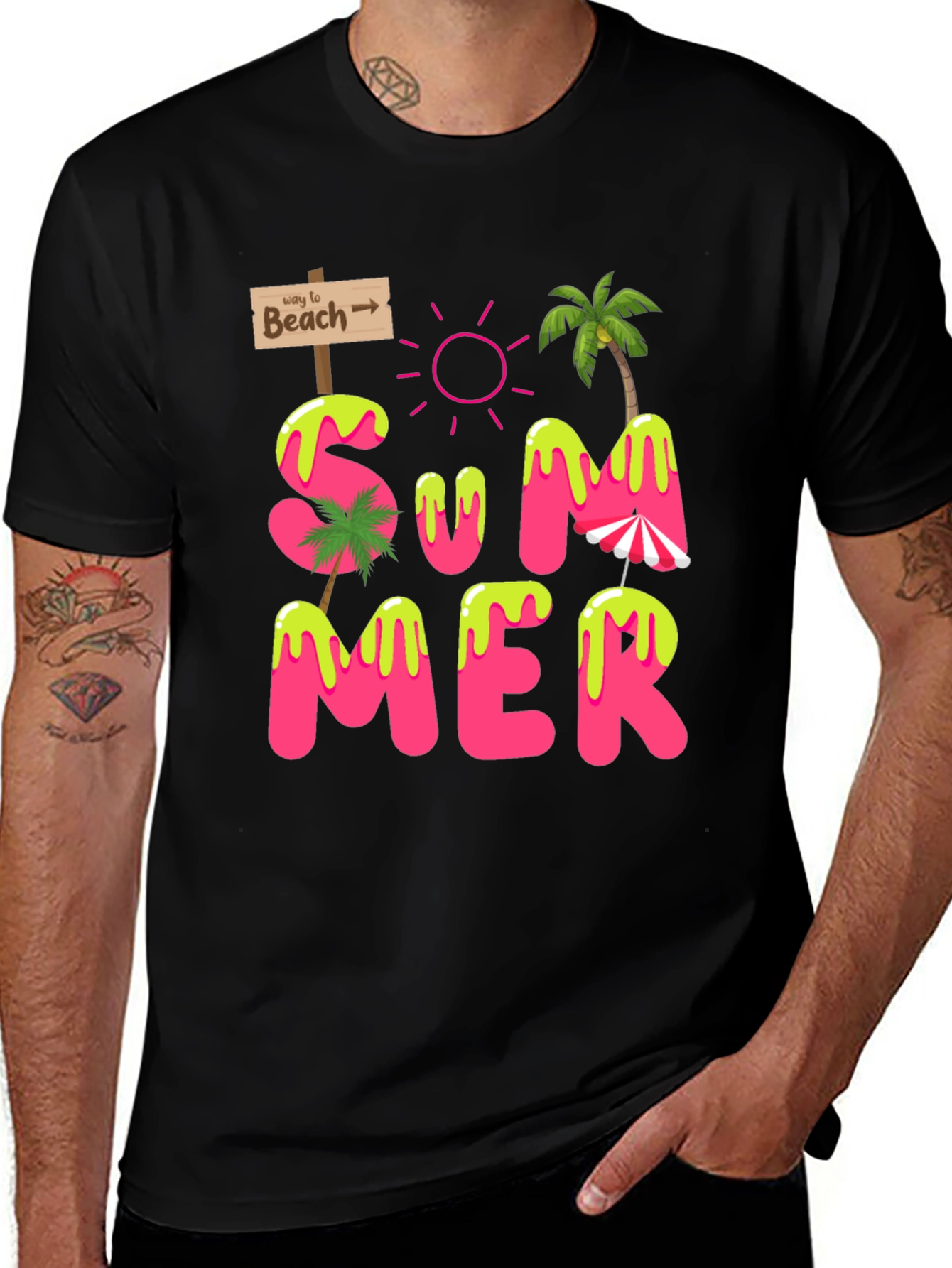 Variant 30 of Summer Beach Graphic T-Shirt