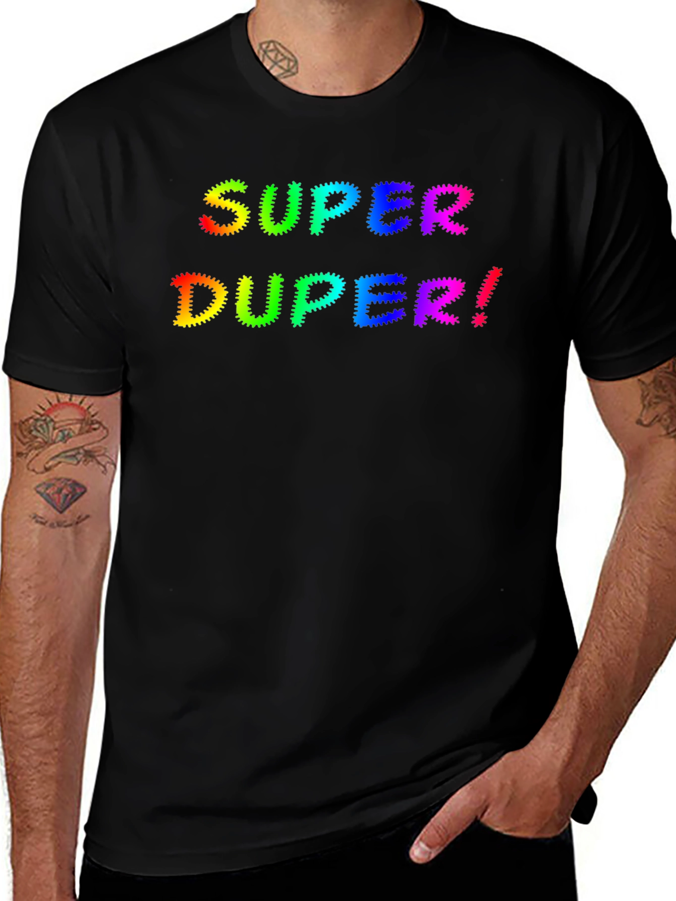 Variant 19 of Super Duper! Graphic Tee - Colorful Fun Shirt