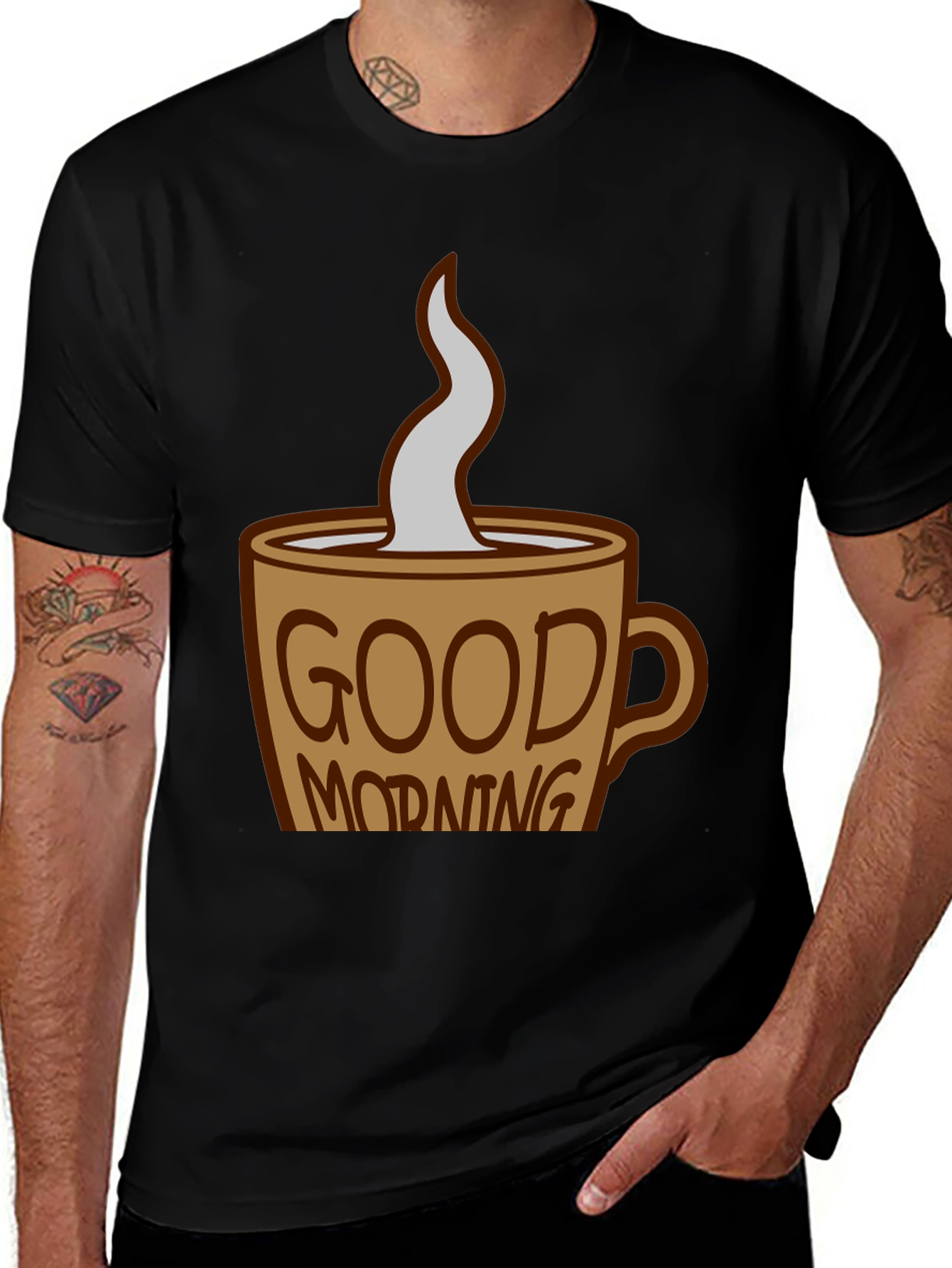 Variant 7 of Good Morning Coffee Cup Graphic T-Shirt - Unisex