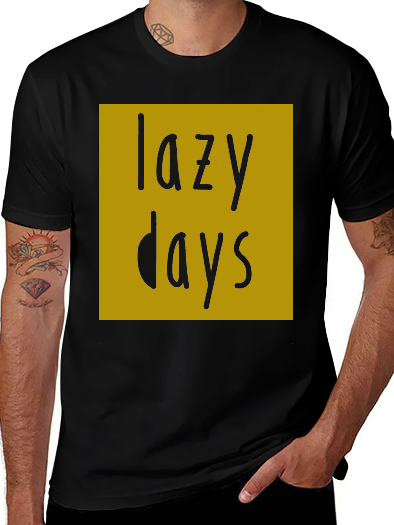 Variant 7 of Lazy Days Graphic Tee - Comfort & Style
