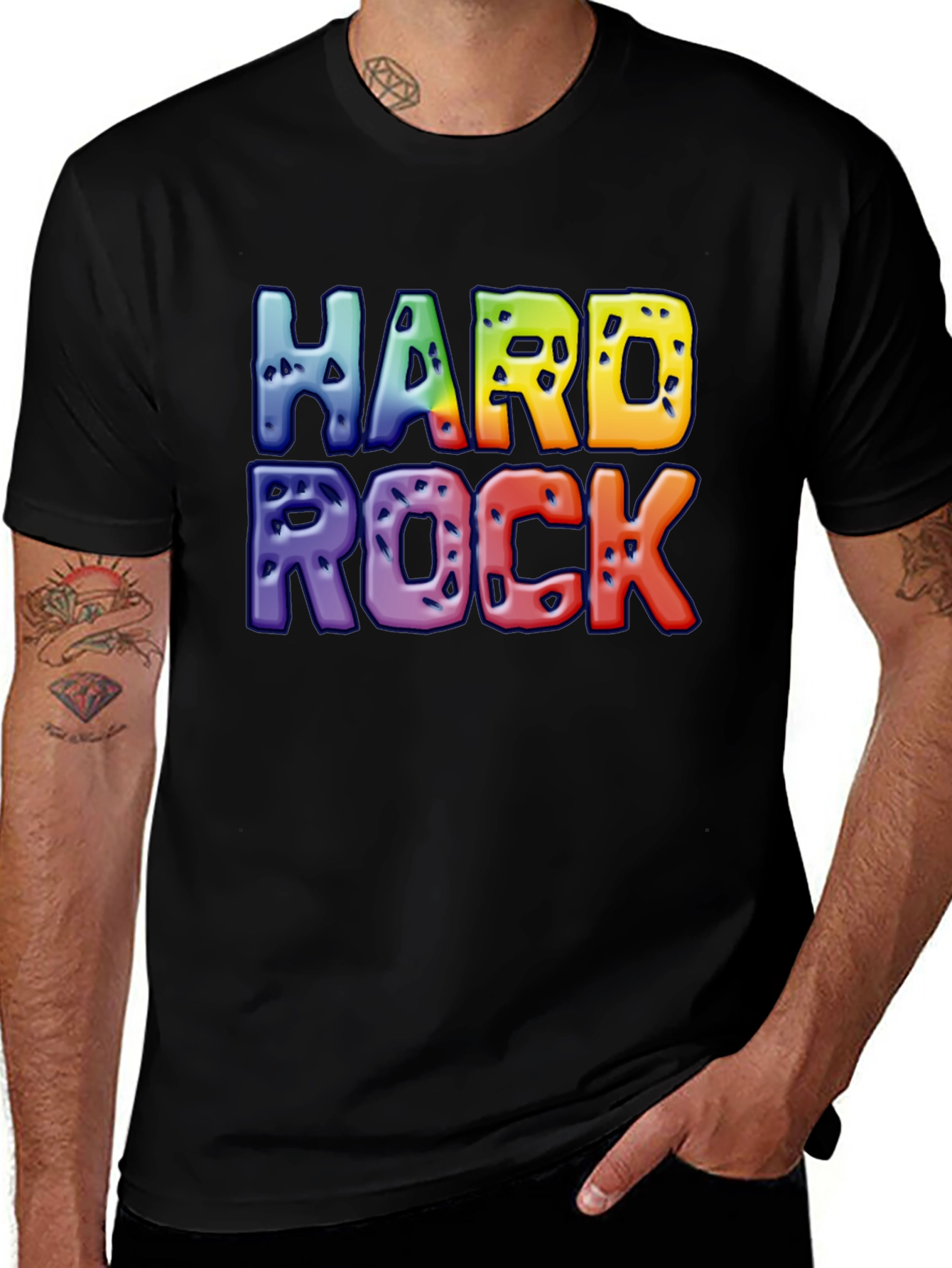 Hard Rock Graphic Black T-Shirt