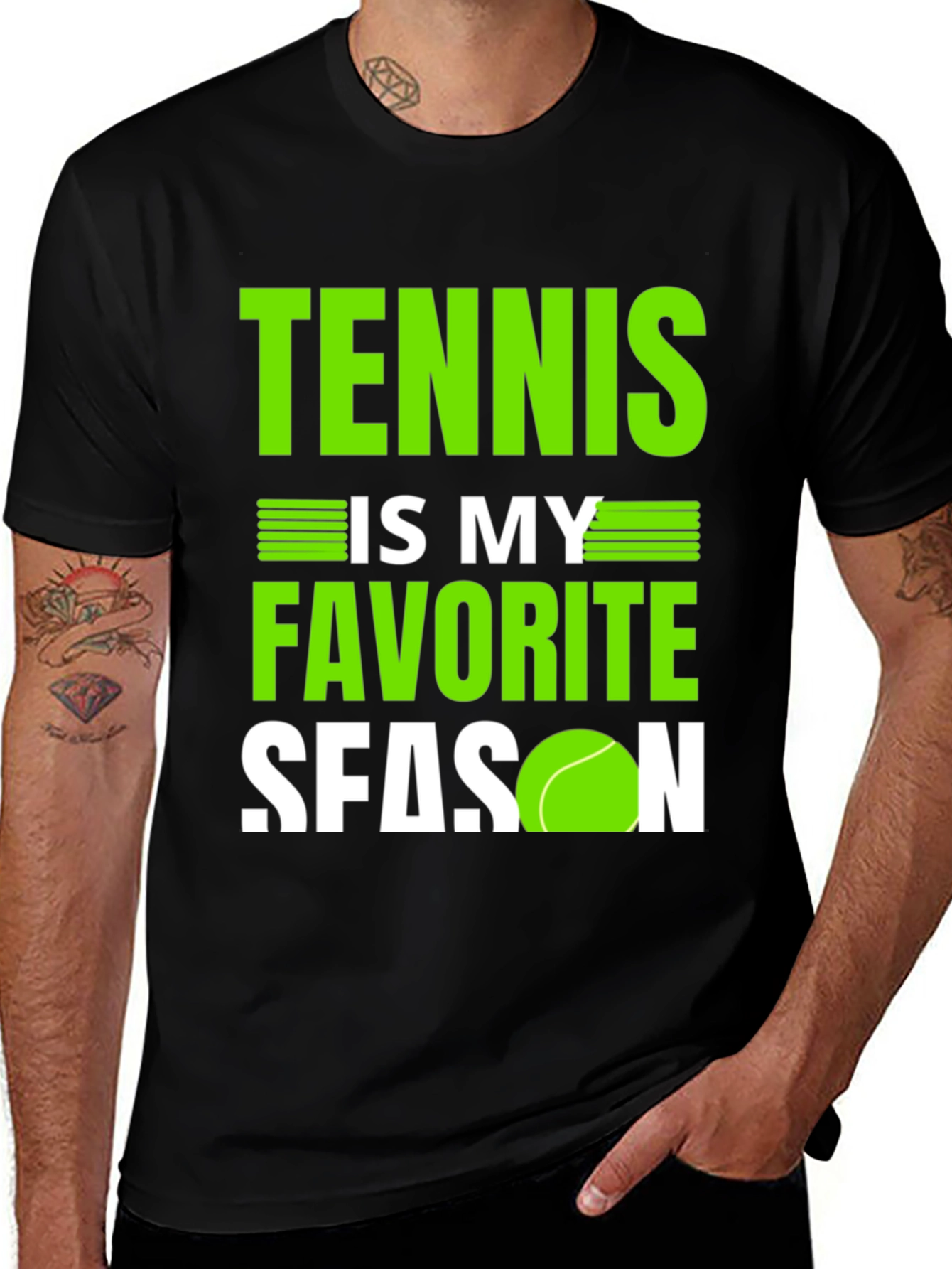 Variant 18 of Tennis is My Favorite Season Graphic T-Shirt