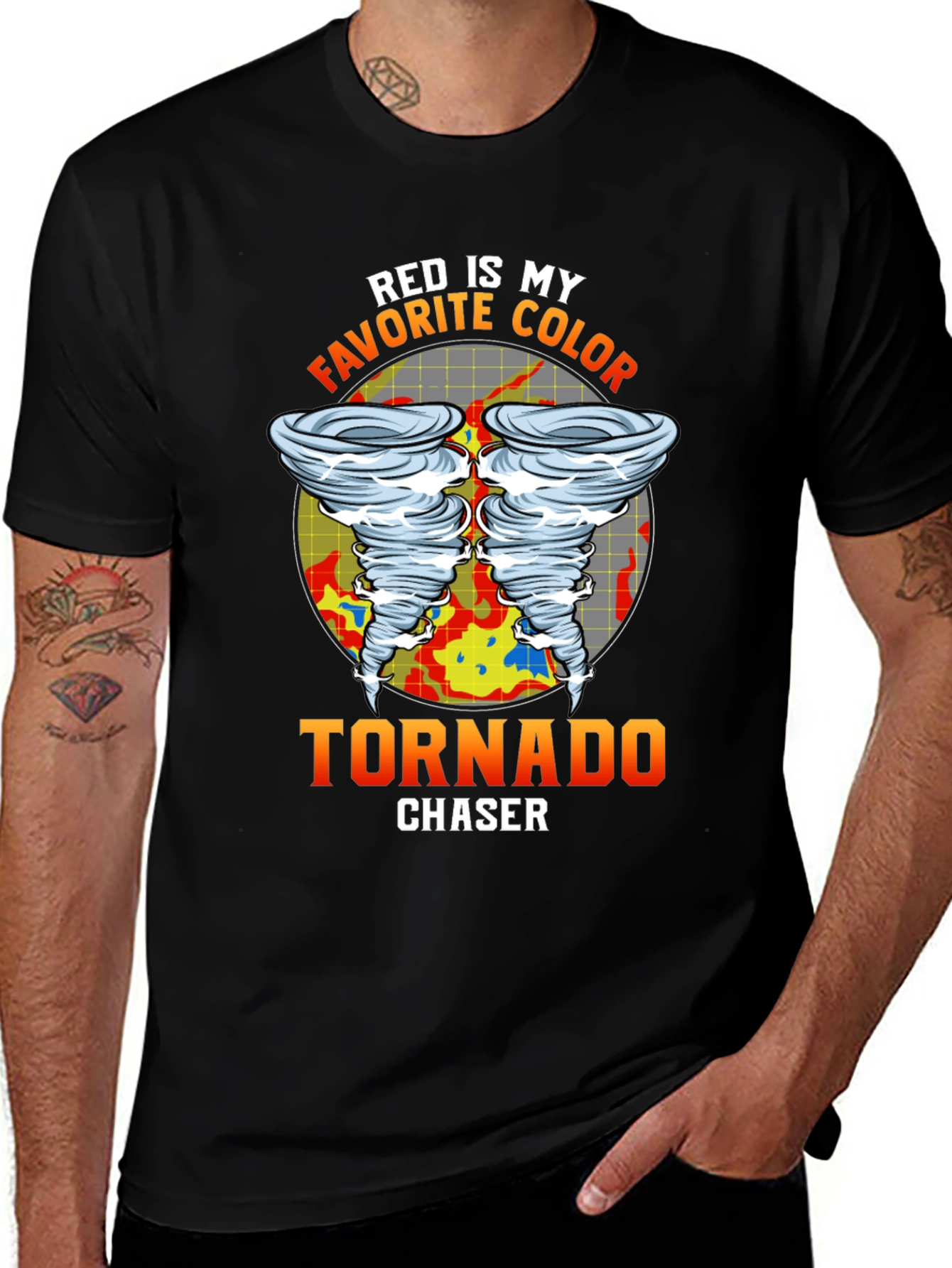 Variant 15 of Red Tornado Chaser Graphic T-Shirt