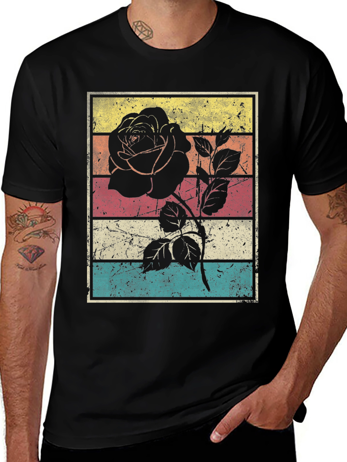 Variant 22 of Vintage Rose Graphic T-Shirt