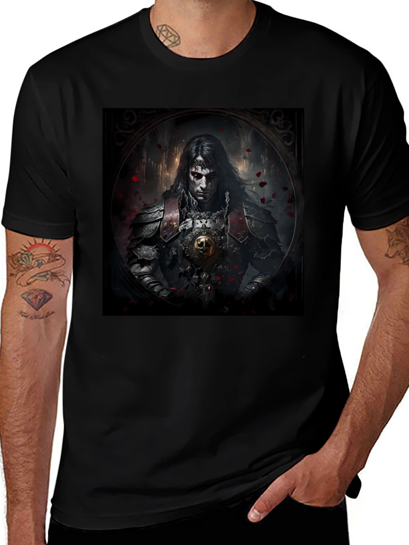 Variant 4 of Vampire Knight Graphic Tee - Dark Fantasy Apparel