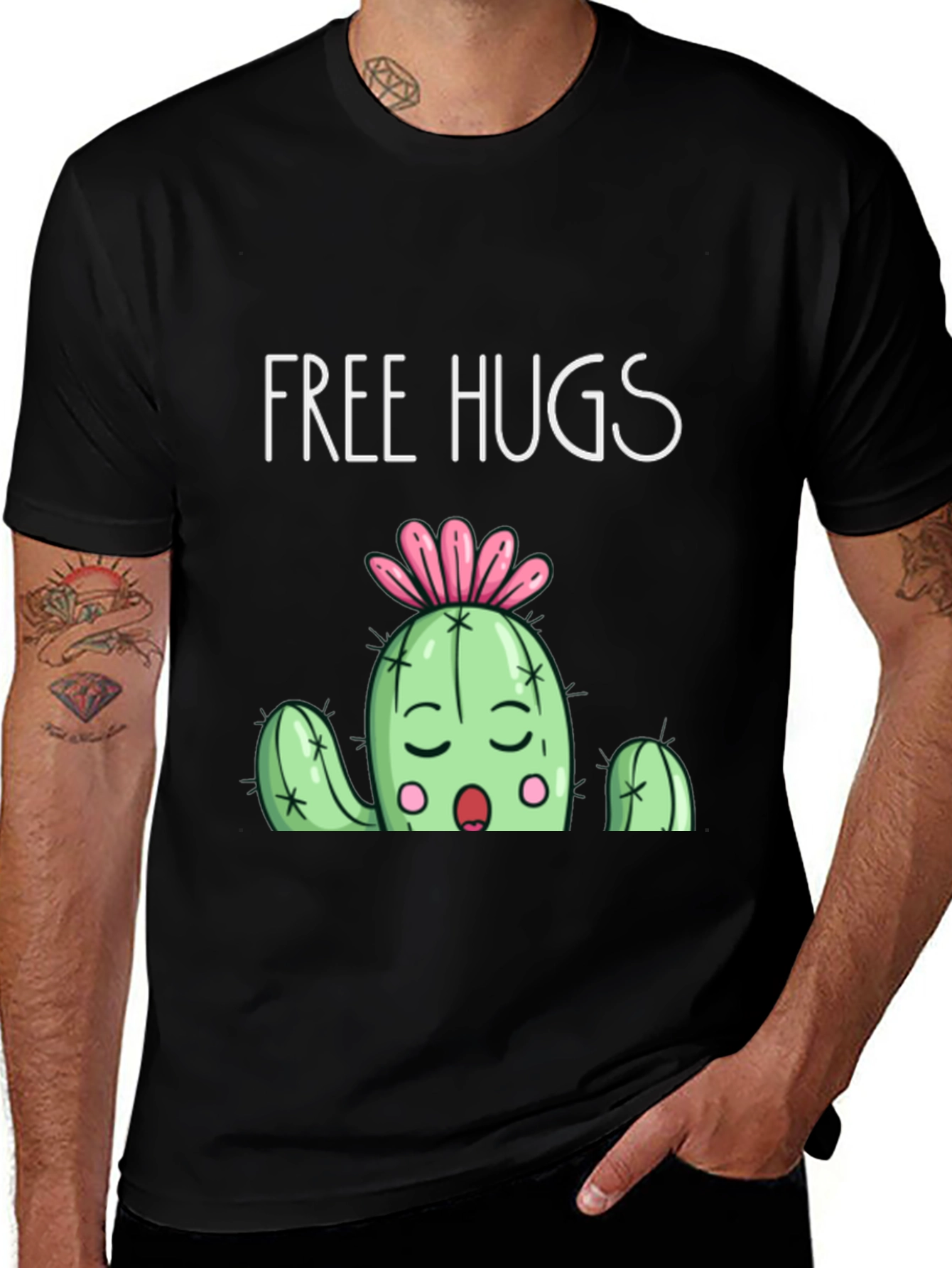 Variant 20 of Free Hugs Cactus Graphic T-Shirt
