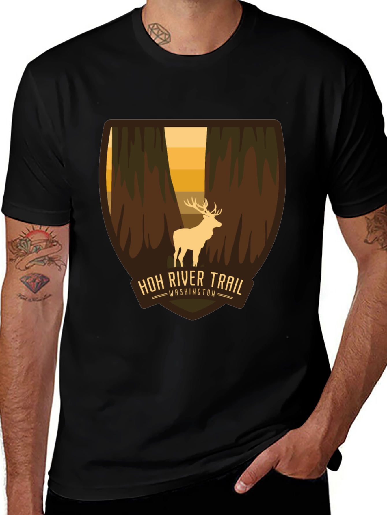 Variant 11 of Hoh River Trail Washington Graphic Tee