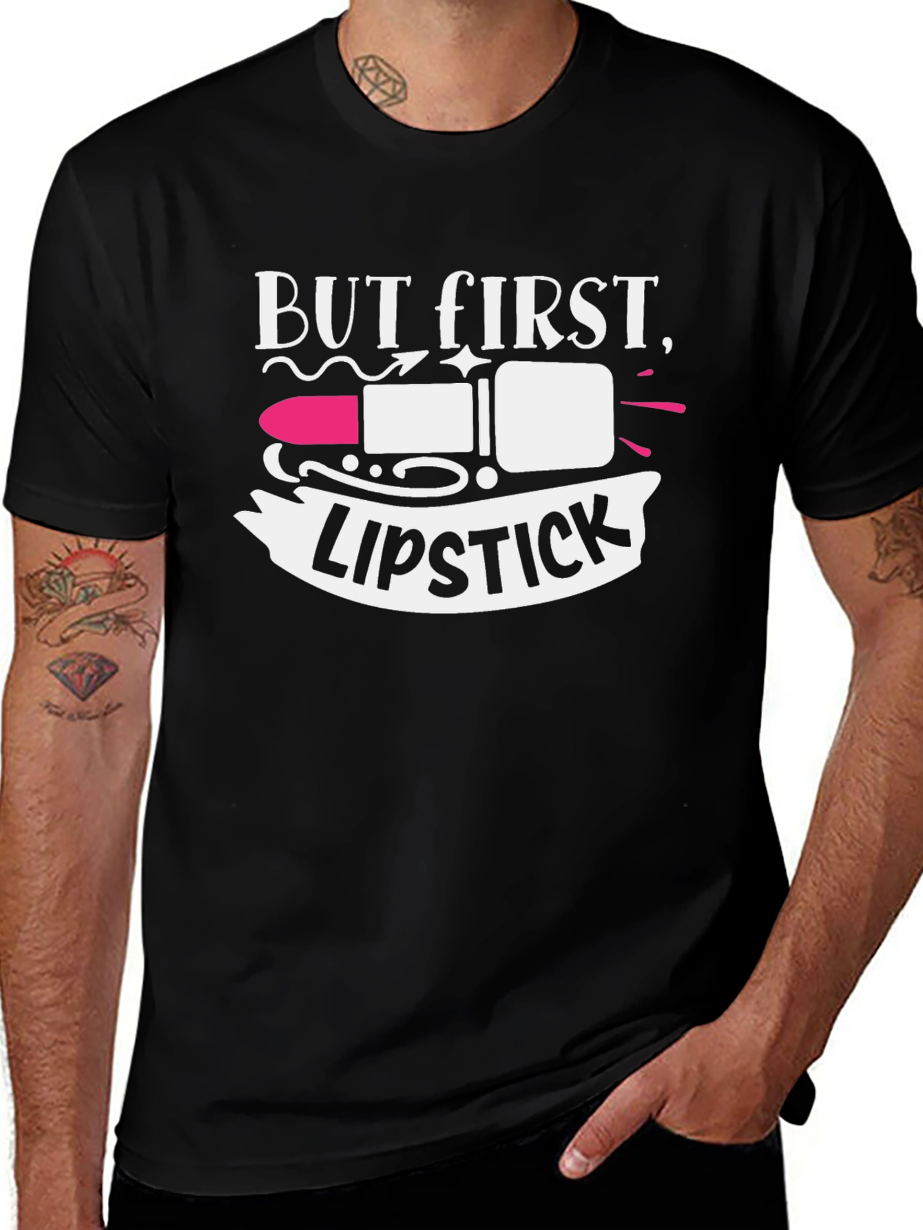 But First Lipstick Graphic Tee