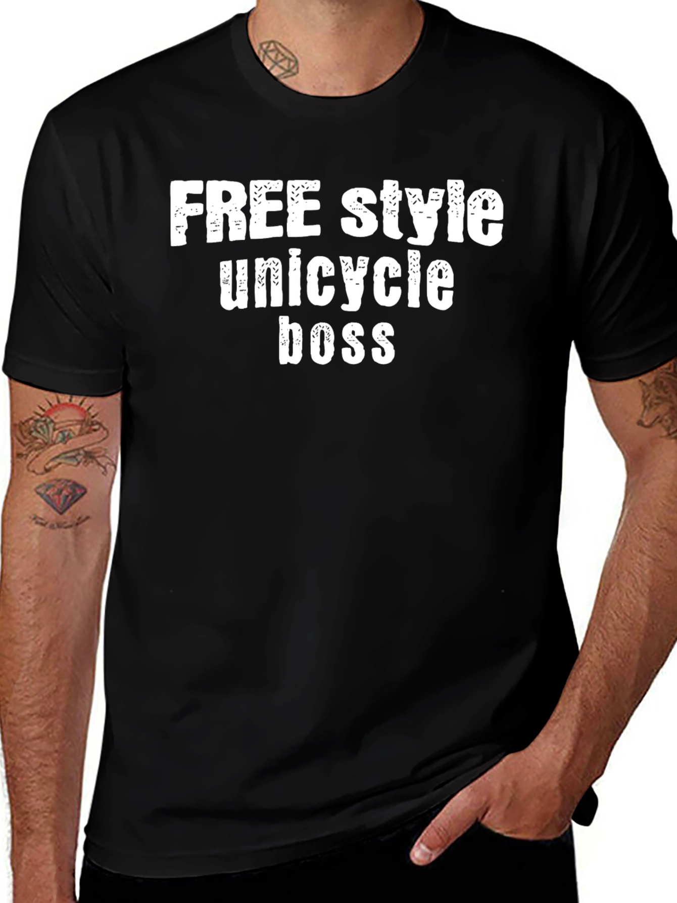 Freestyle Unicycle Boss Graphic T-Shirt