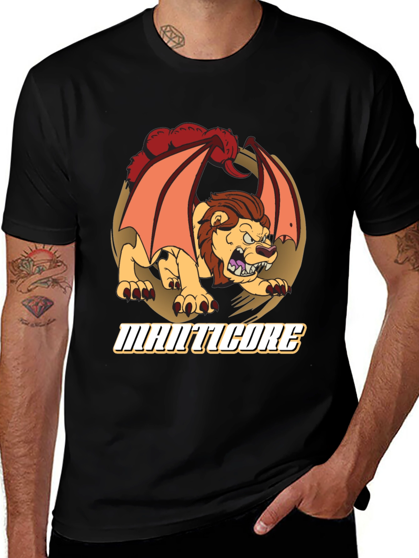 Manticore Graphic Tee - Fierce Mythical Beast