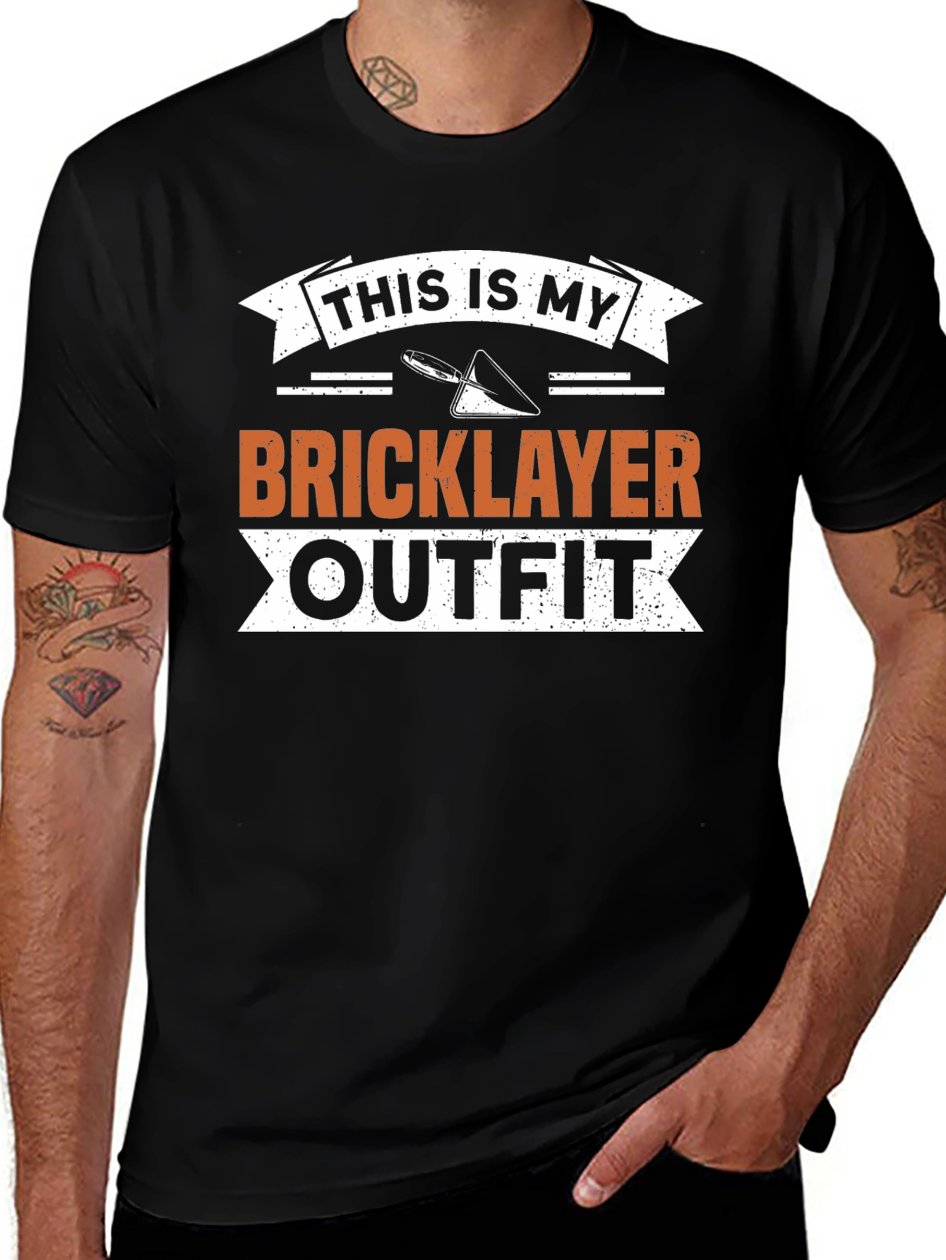 Variant 6 of Bricklayer Outfit T-Shirt - Funny Construction Worker Tee