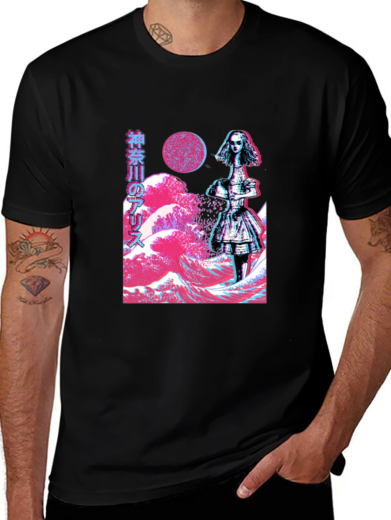 Variant 10 of Alice in Wonderland Japanese Wave T-Shirt
