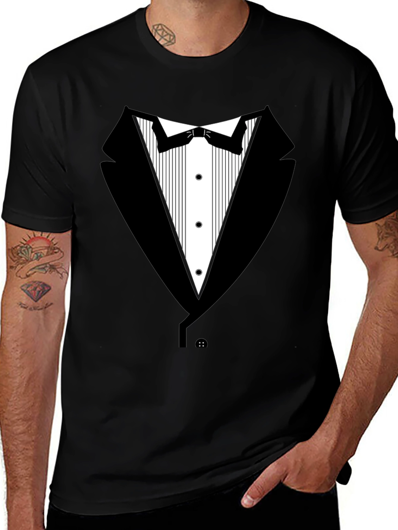 Variant 21 of Tuxedo T-Shirt - Novelty Formal Wear Tee