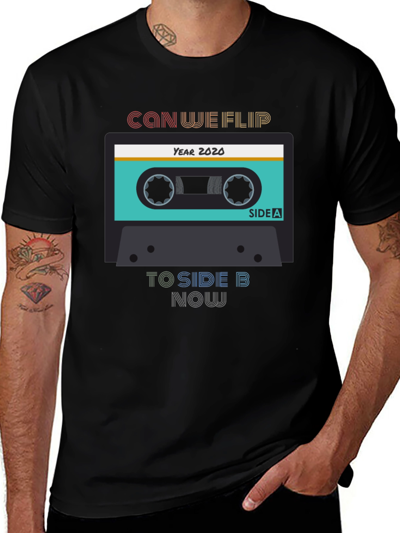 Variant 26 of Can We Flip to Side B Now Black T-Shirt