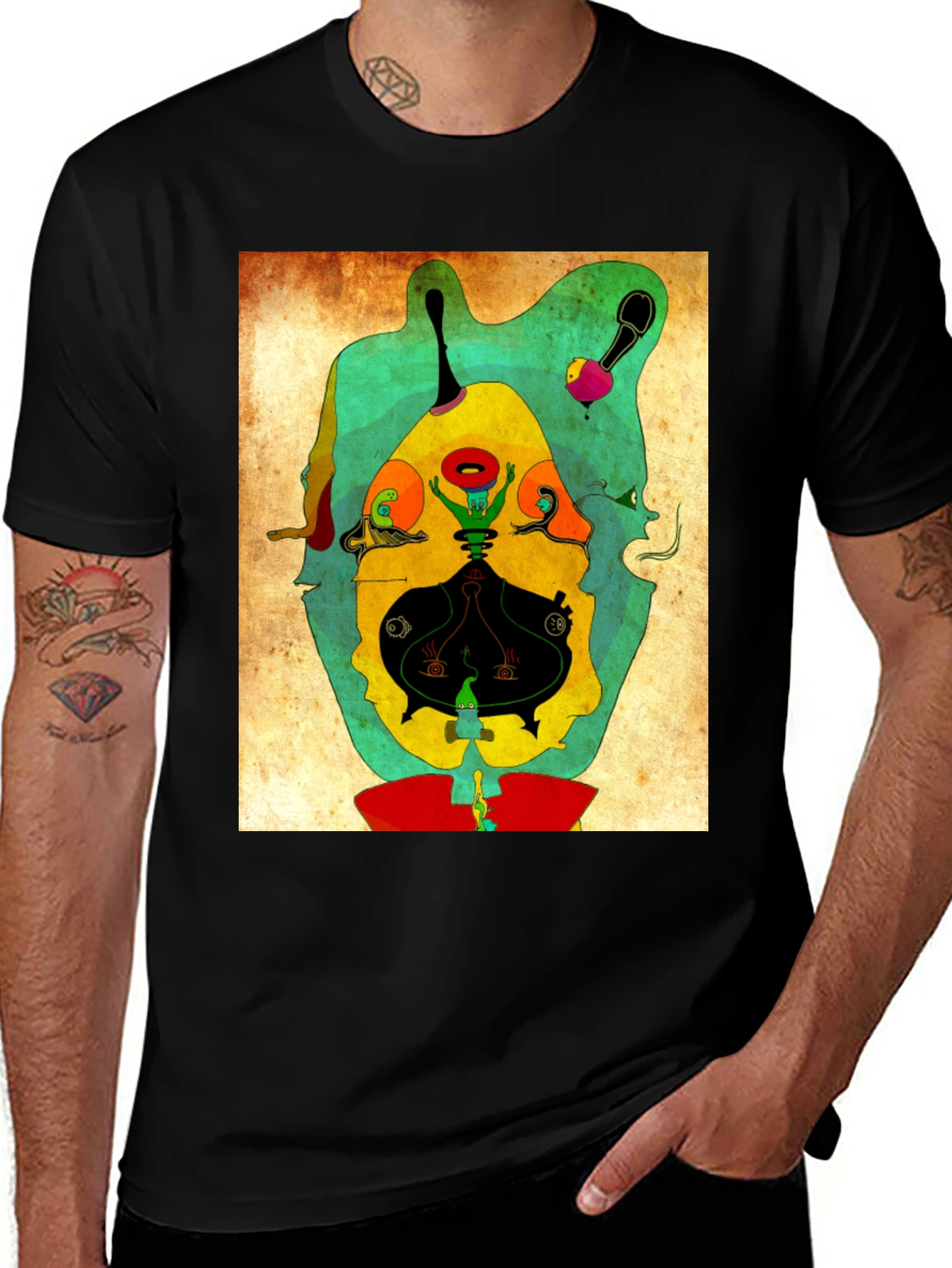 Variant 29 of Abstract Art Graphic Tee - Unique & Stylish Design