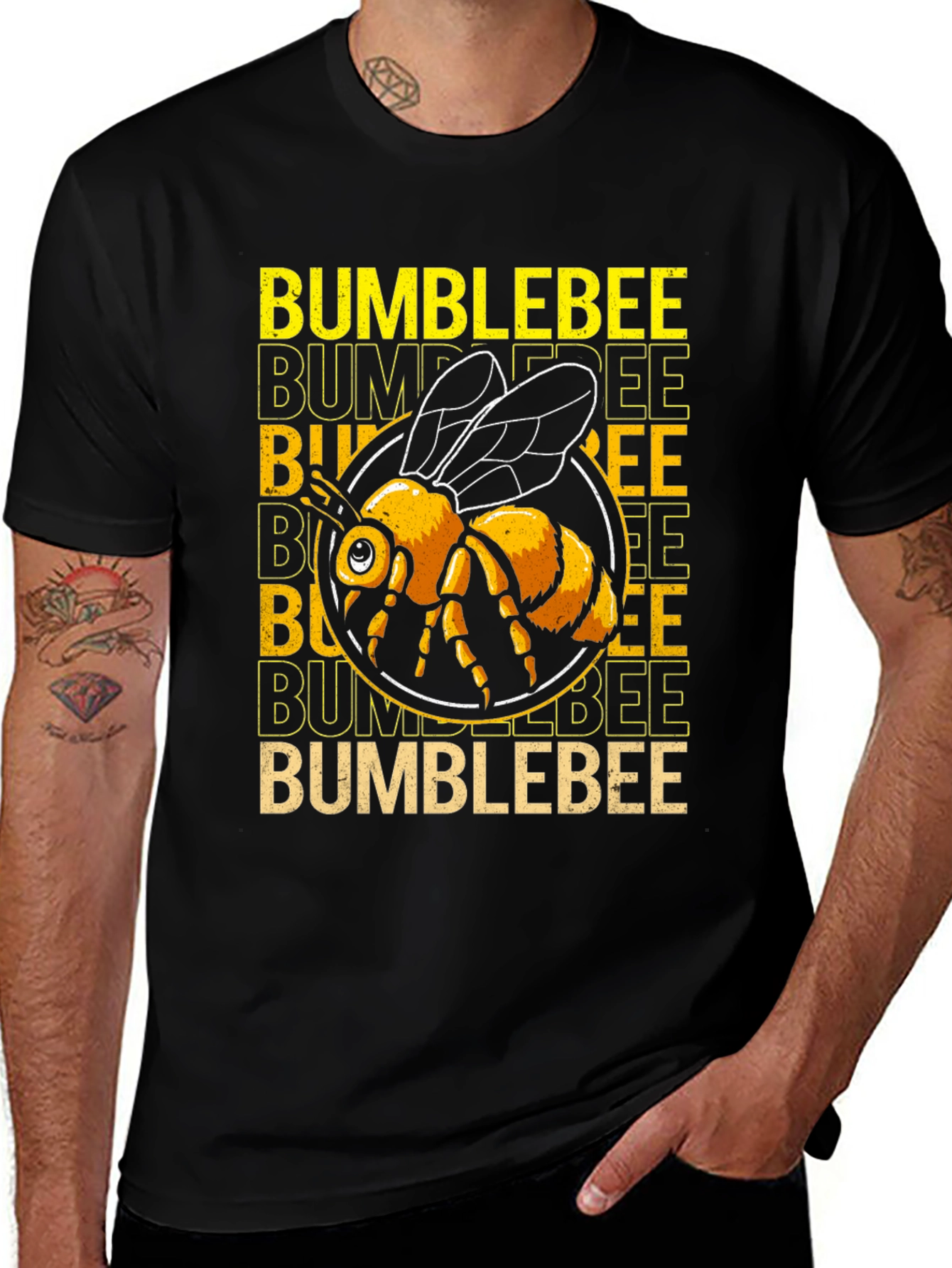 Variant 18 of Bumblebee Graphic Tee - Unique Honeybee T-Shirt