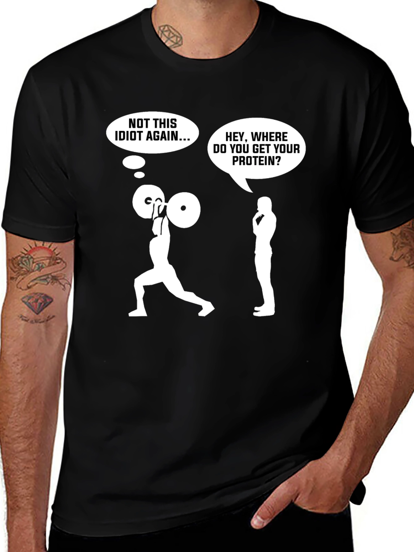 Variant 19 of Funny Gym Protein T-Shirt