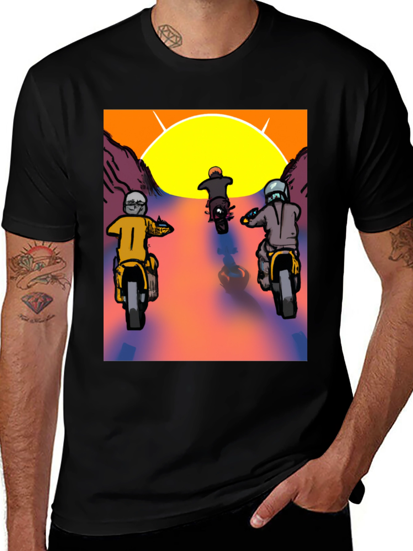 Variant 24 of Motorcycle Ride Graphic Tee - Stylish & Unique