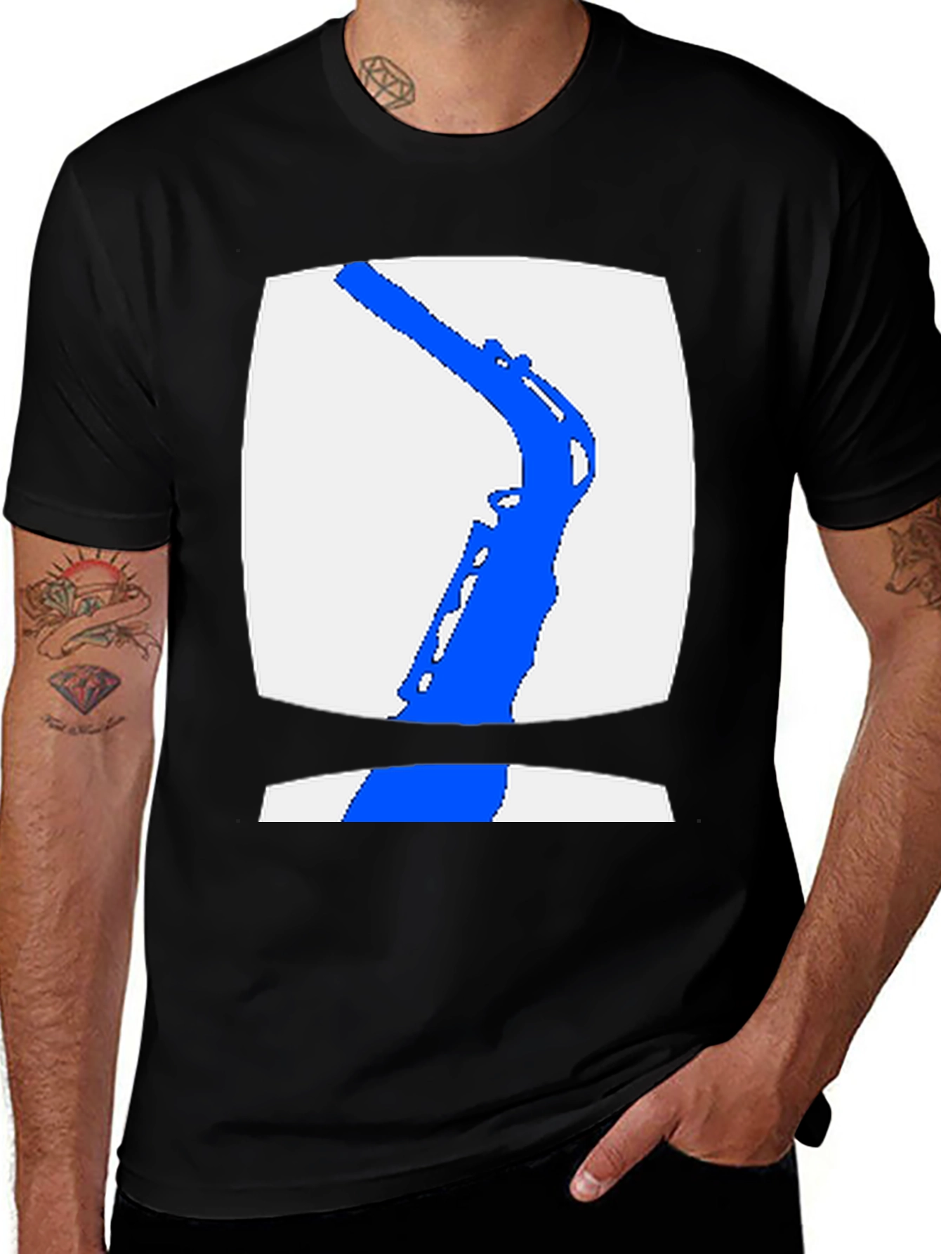 Saxophone Graphic Tee - Cool Music Lover Shirt