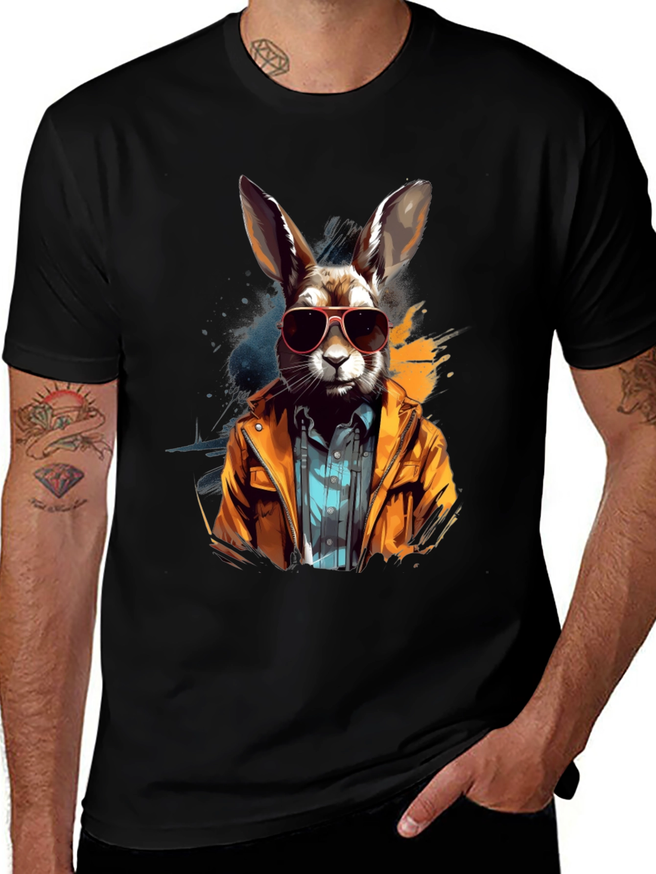 Variant 26 of Cool Rabbit Graphic Tee