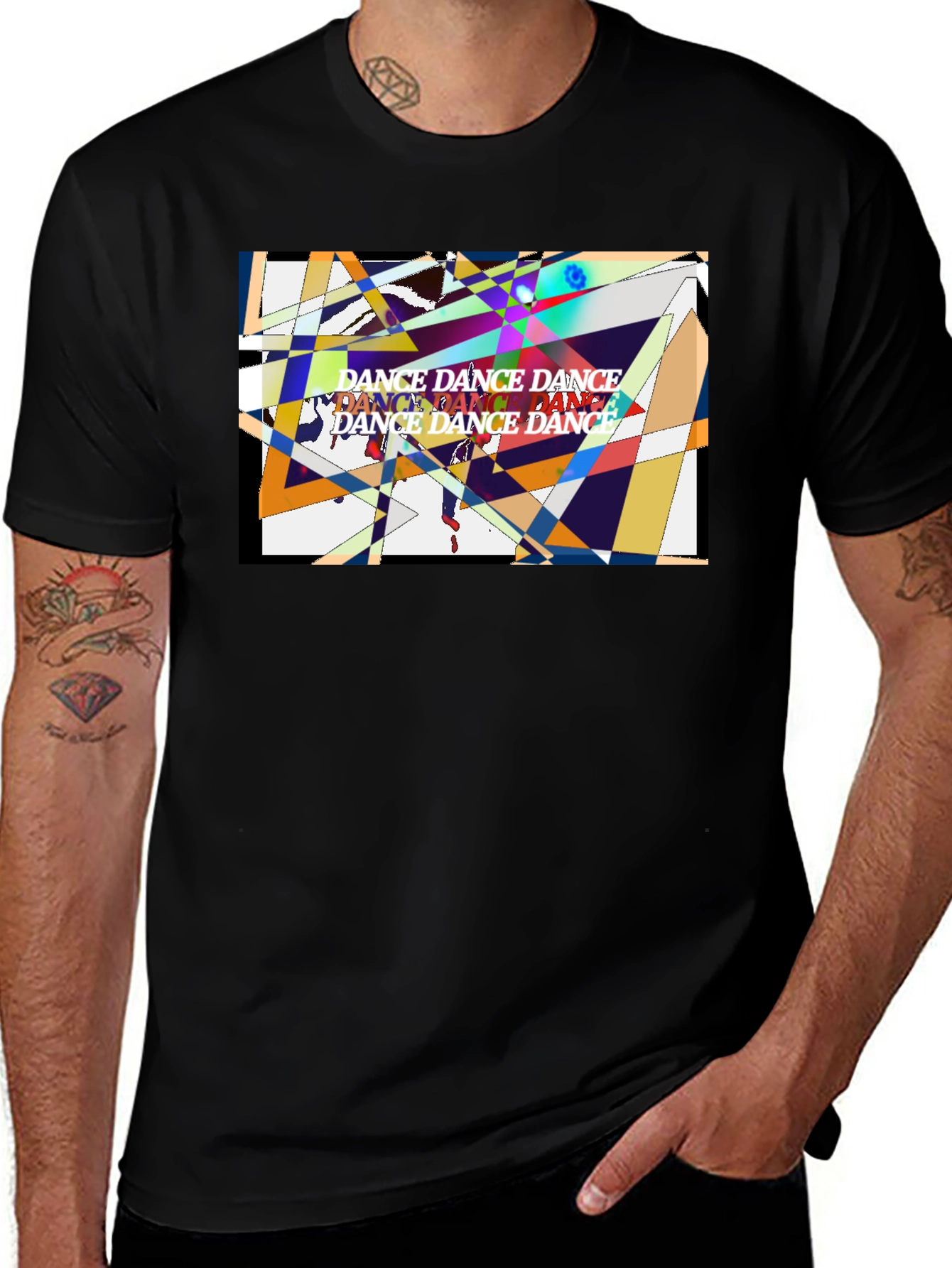 Variant 28 of Abstract Dance Pattern Graphic Tee