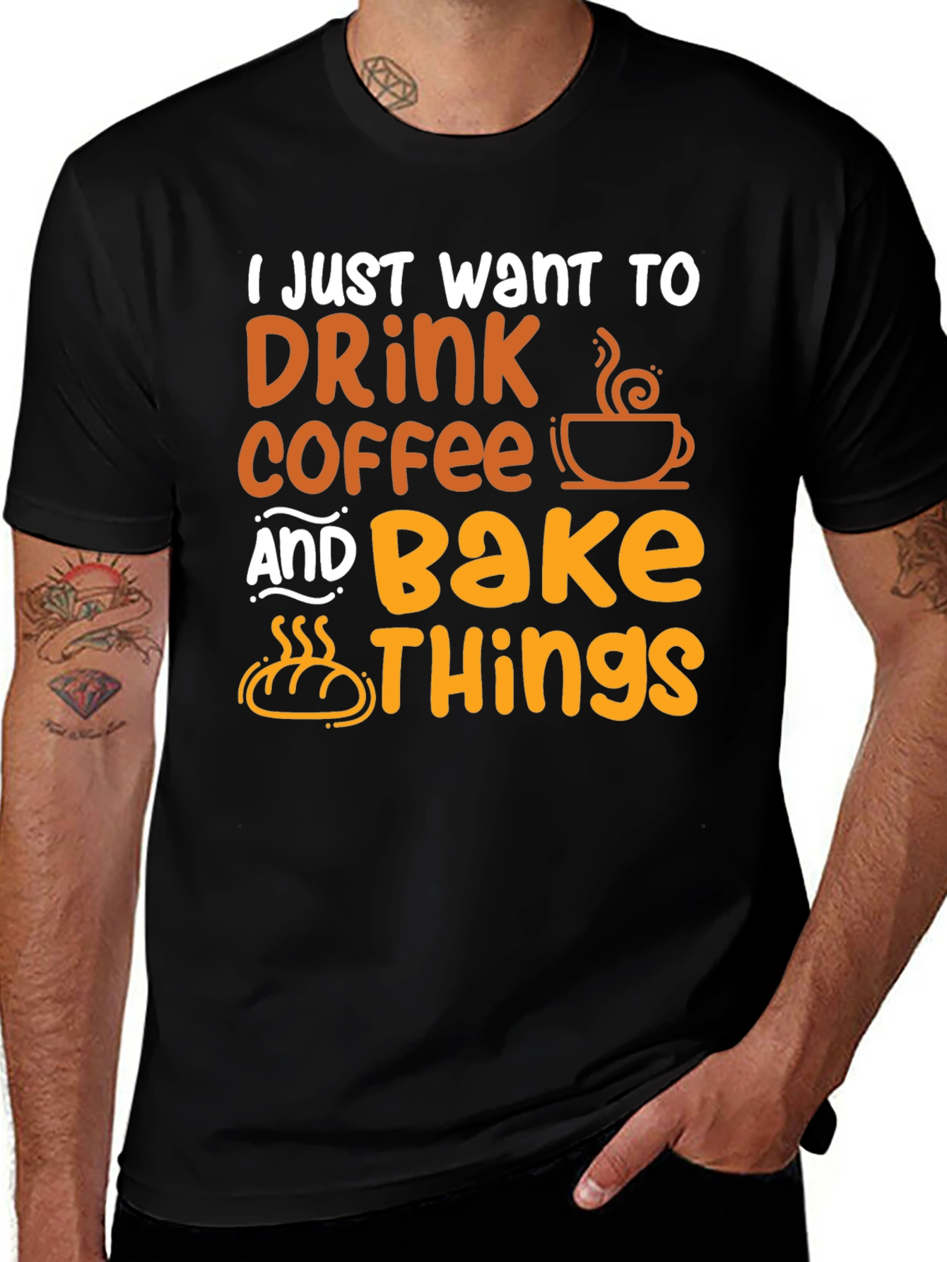 Variant 5 of Coffee & Baking T-Shirt - Fun Foodie Tee