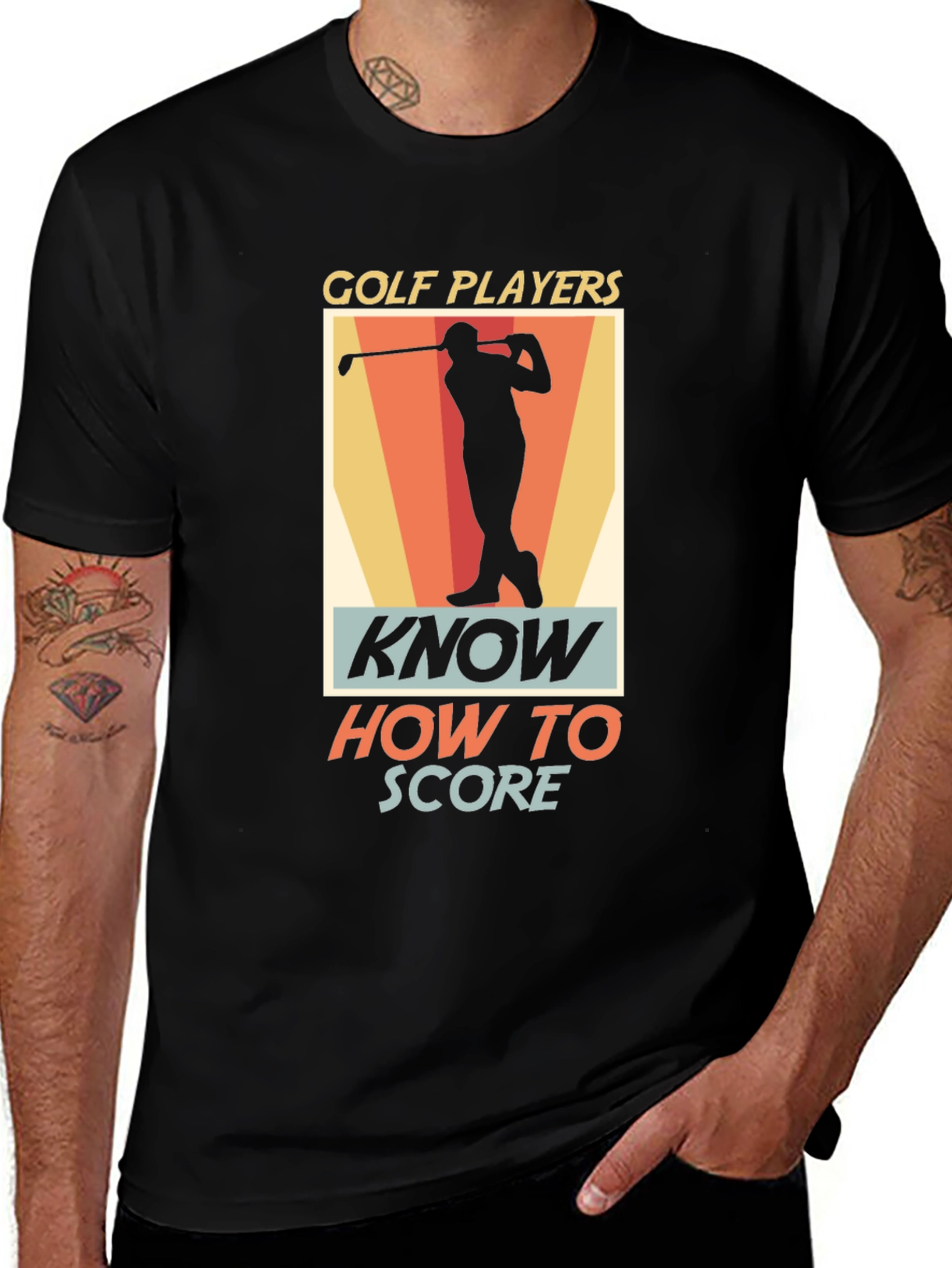 Variant 11 of Golf Players Know How to Score Graphic T-Shirt