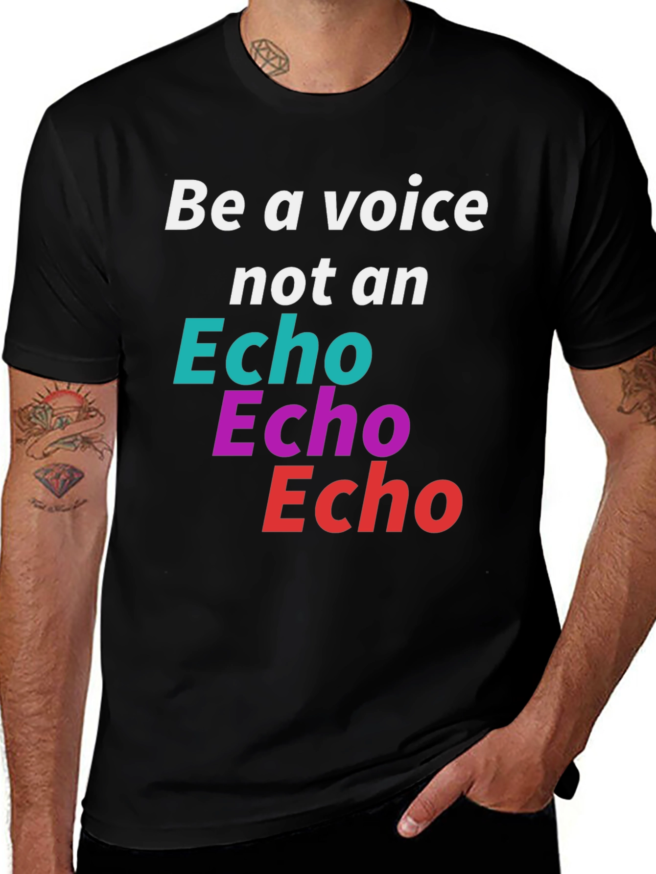 Be a Voice Not an Echo Graphic T-Shirt
