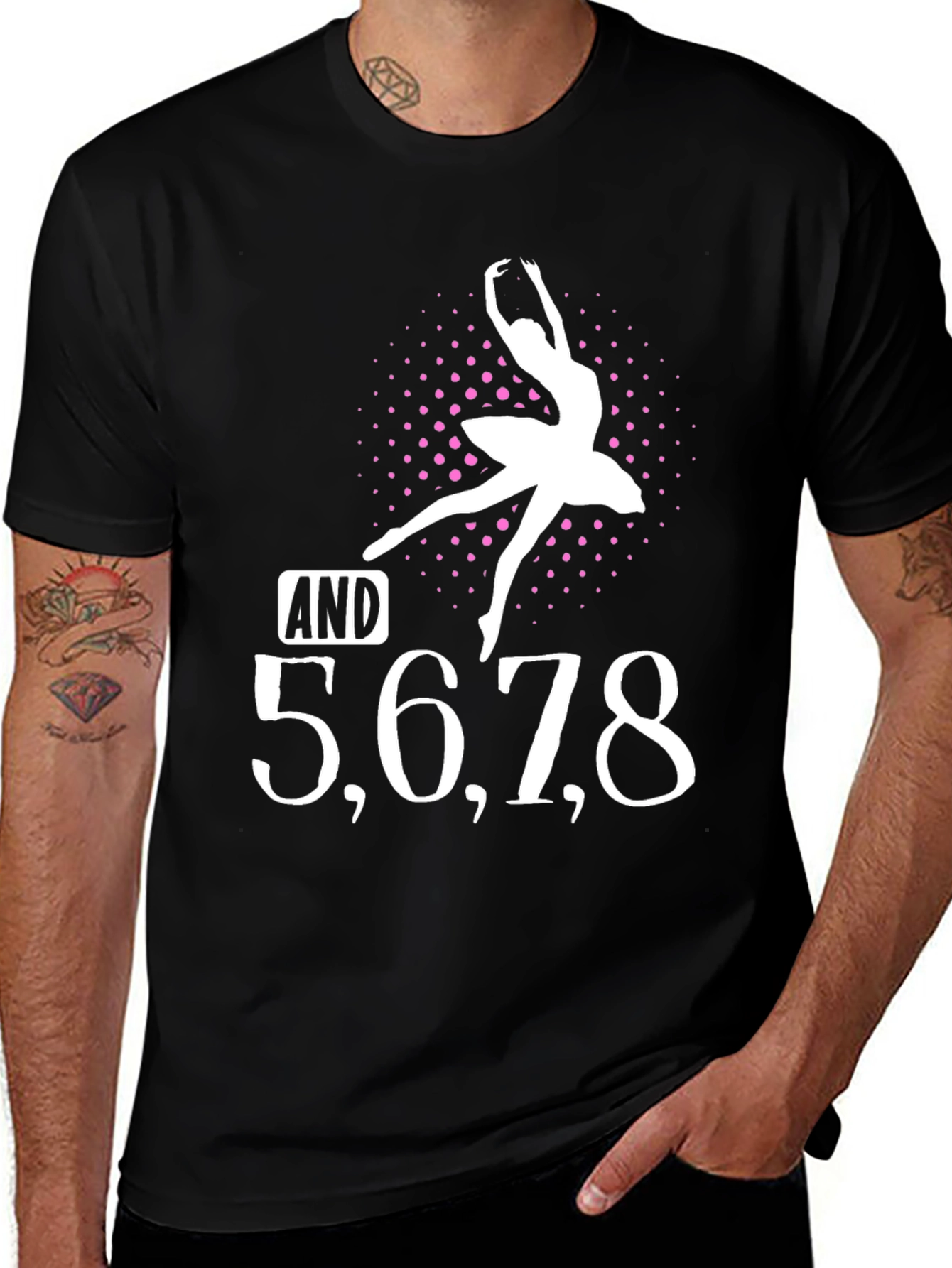 Variant 24 of Dance T-Shirt - 5, 6, 7, 8 Ballerina Graphic