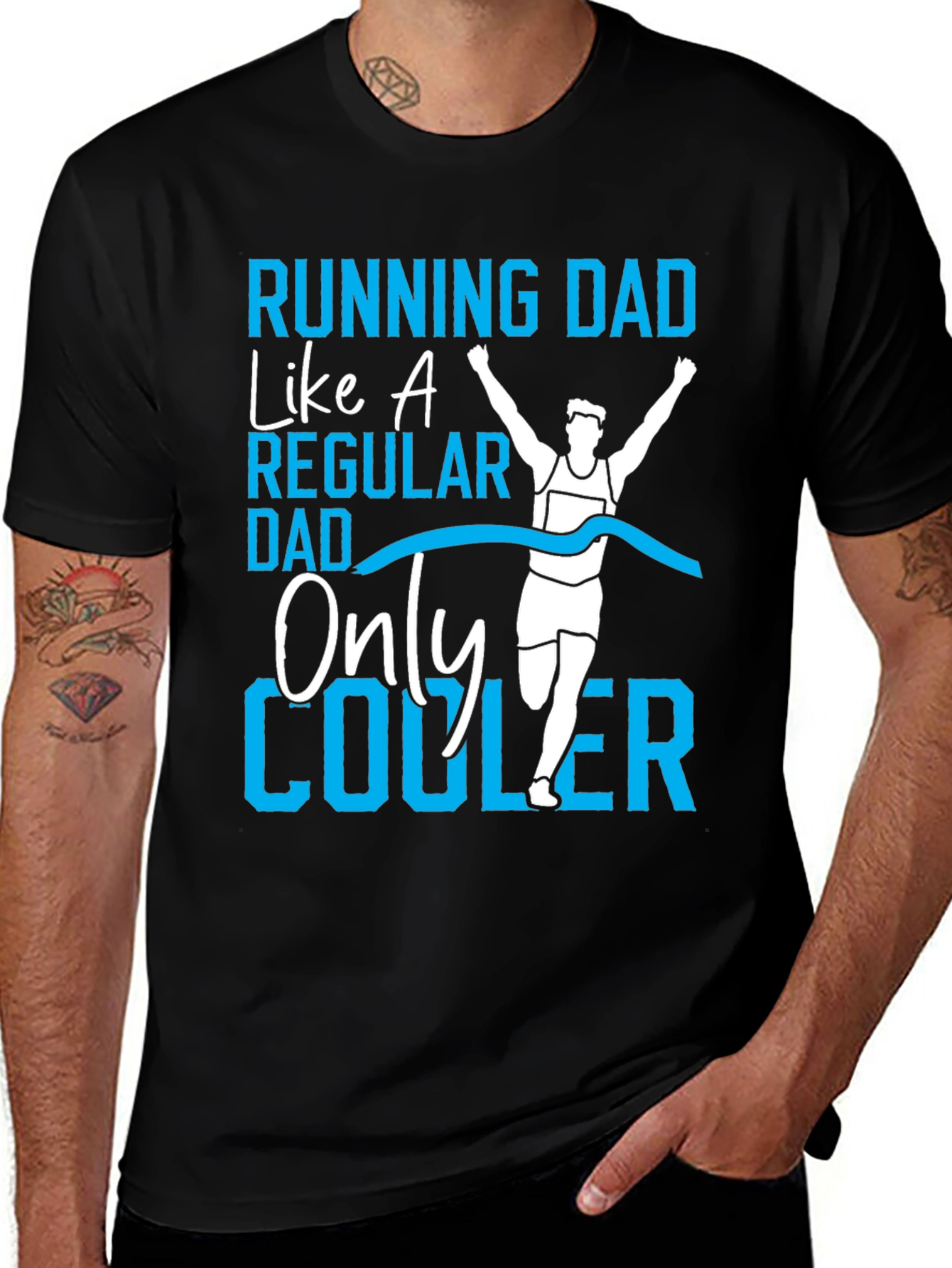 Variant 27 of Running Dad T-Shirt - Cool Father's Day Gift