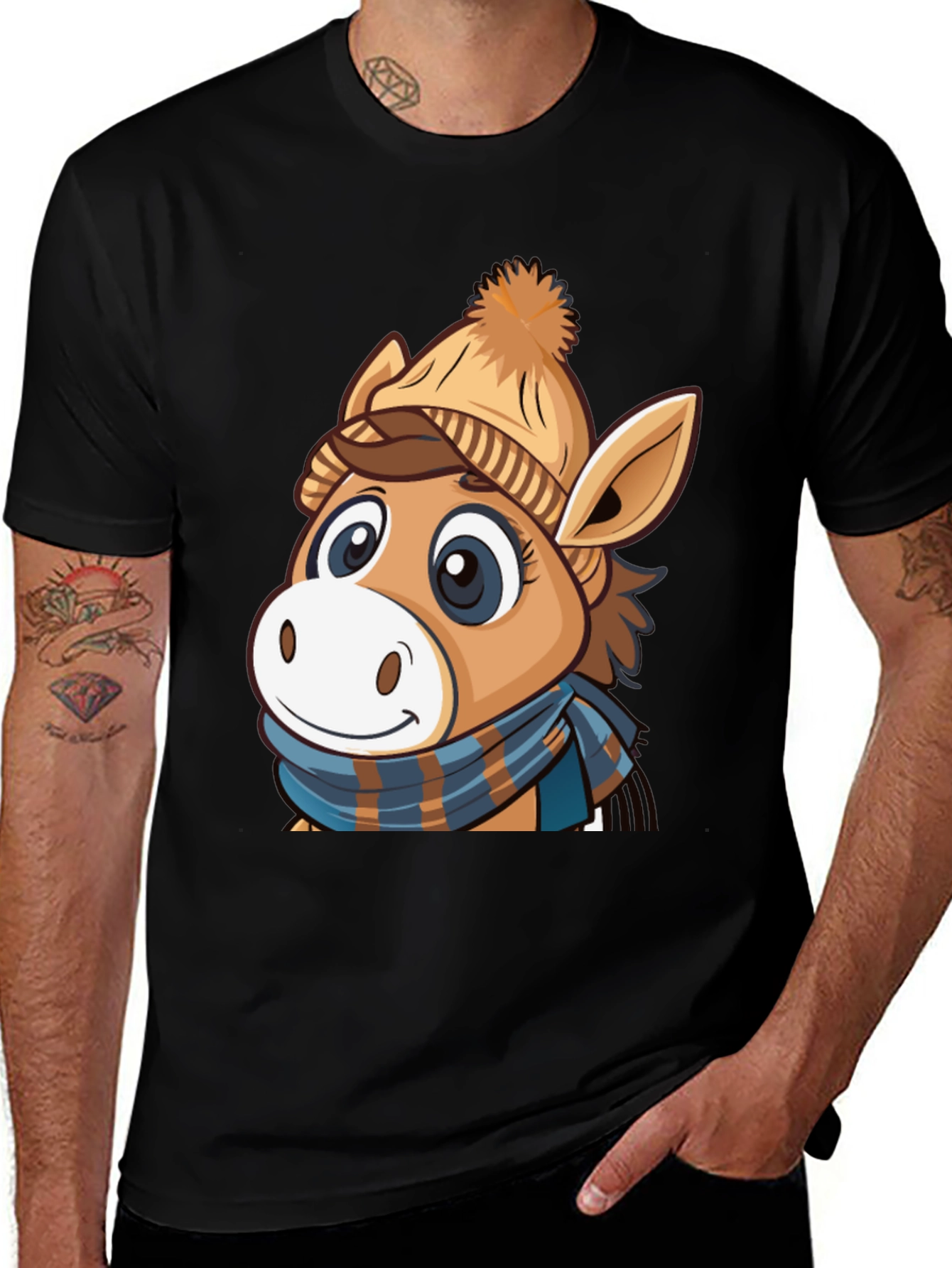 Variant 14 of Cute Cartoon Horse T-Shirt