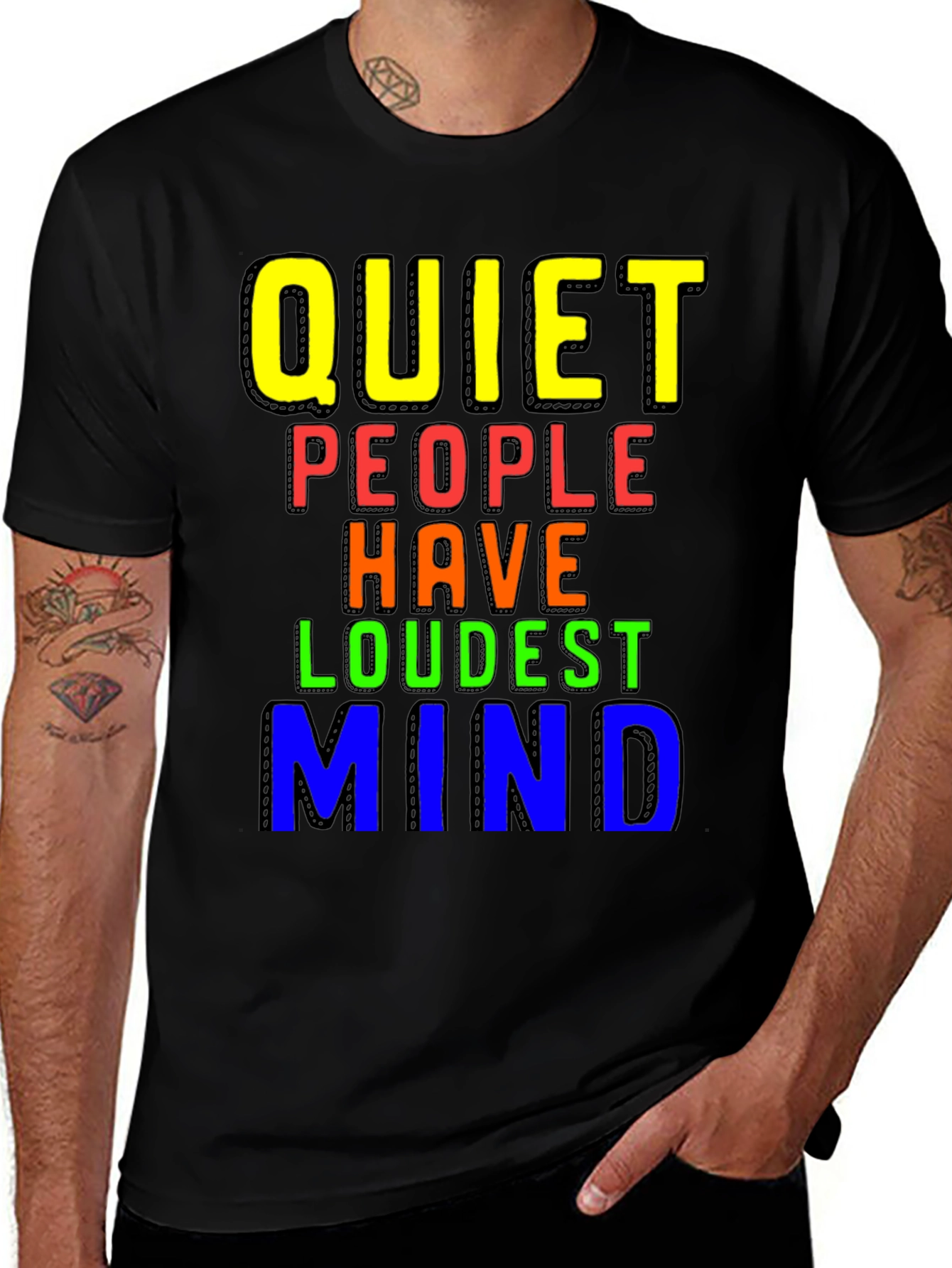 Variant 20 of Quiet People Loudest Mind Graphic Tee