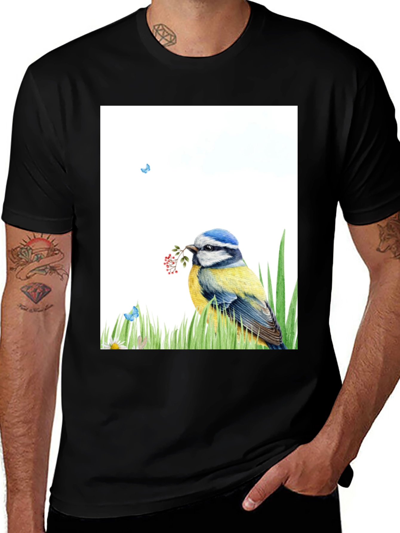 Variant 25 of Bird Graphic Tee - Nature Lover Shirt