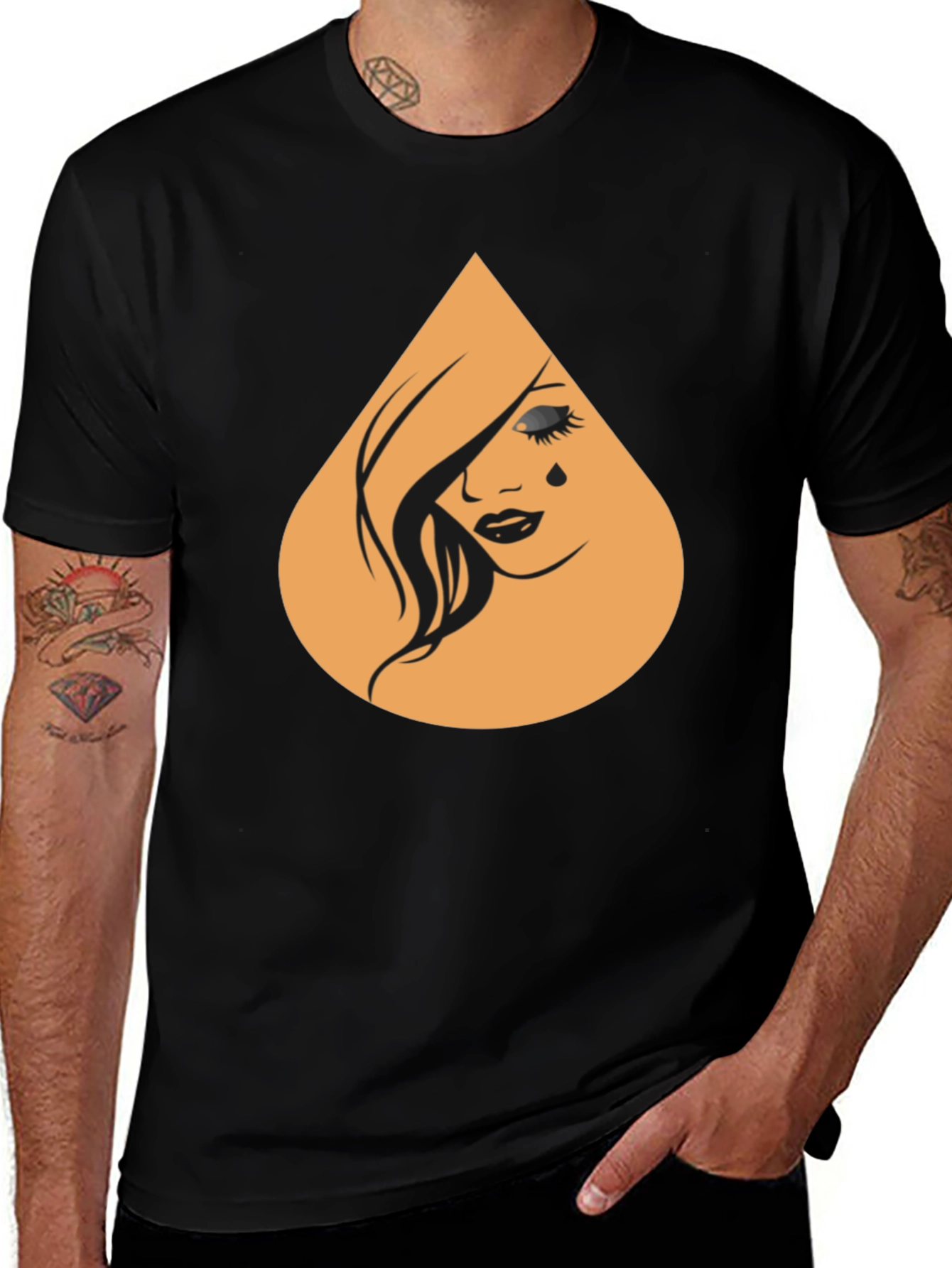 Variant 12 of Stylish Black T-Shirt with Graphic Print