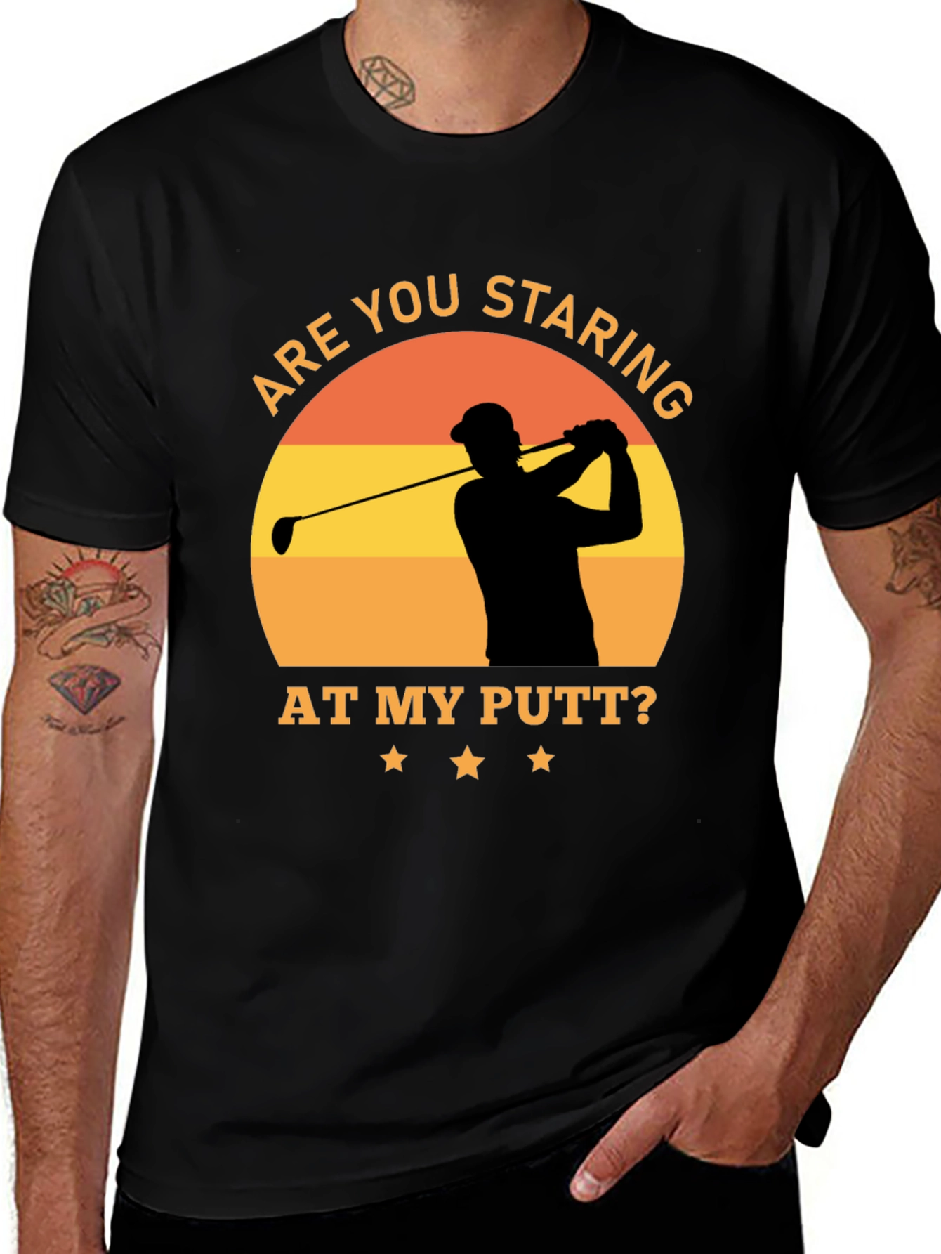 Variant 26 of Funny Golf T-Shirt - Are You Staring At My Putt?