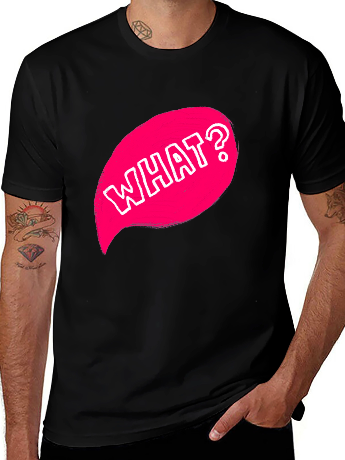 Variant 8 of What? Graphic Tee - Funny Casual T-Shirt