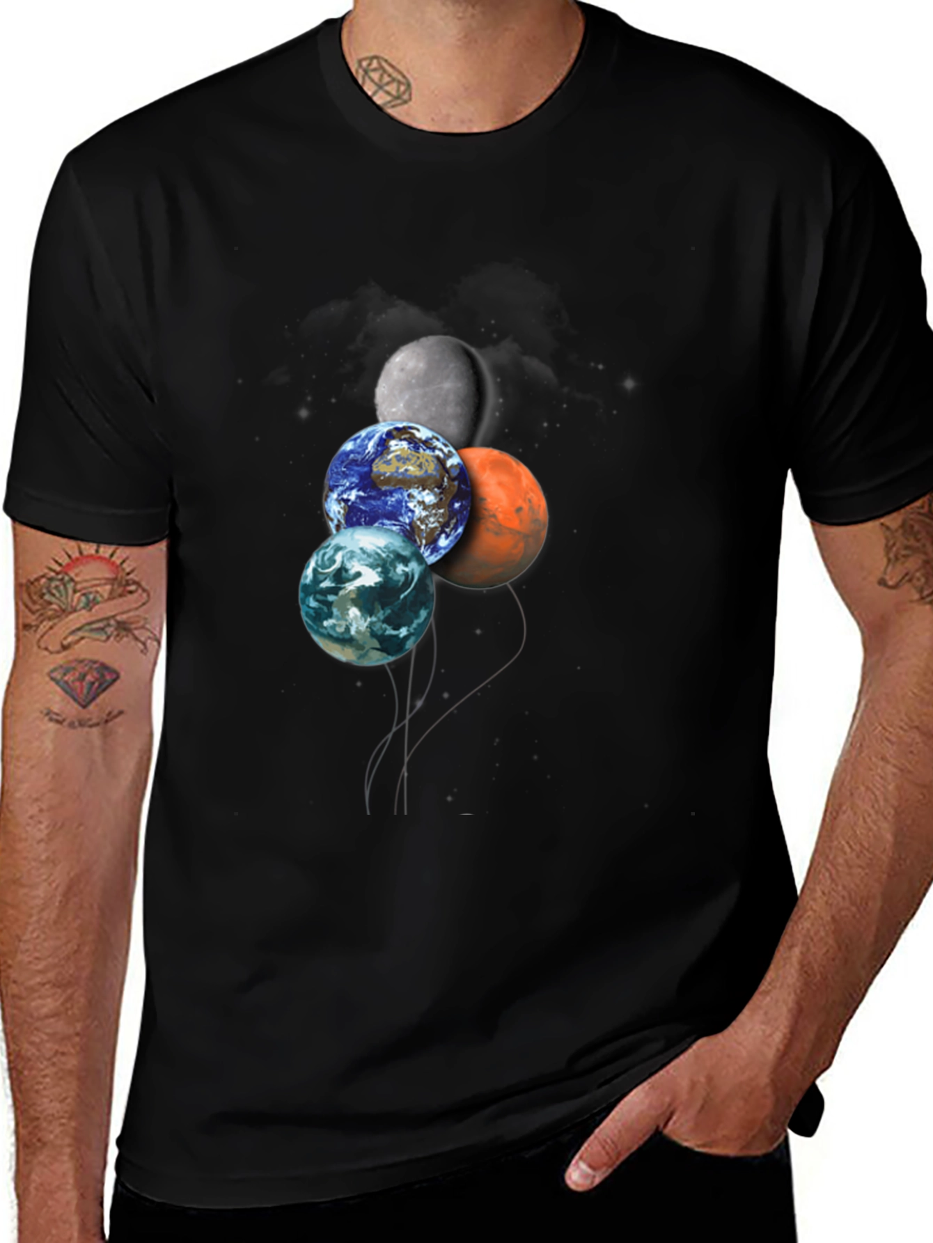 Variant 26 of Planets Graphic T-Shirt