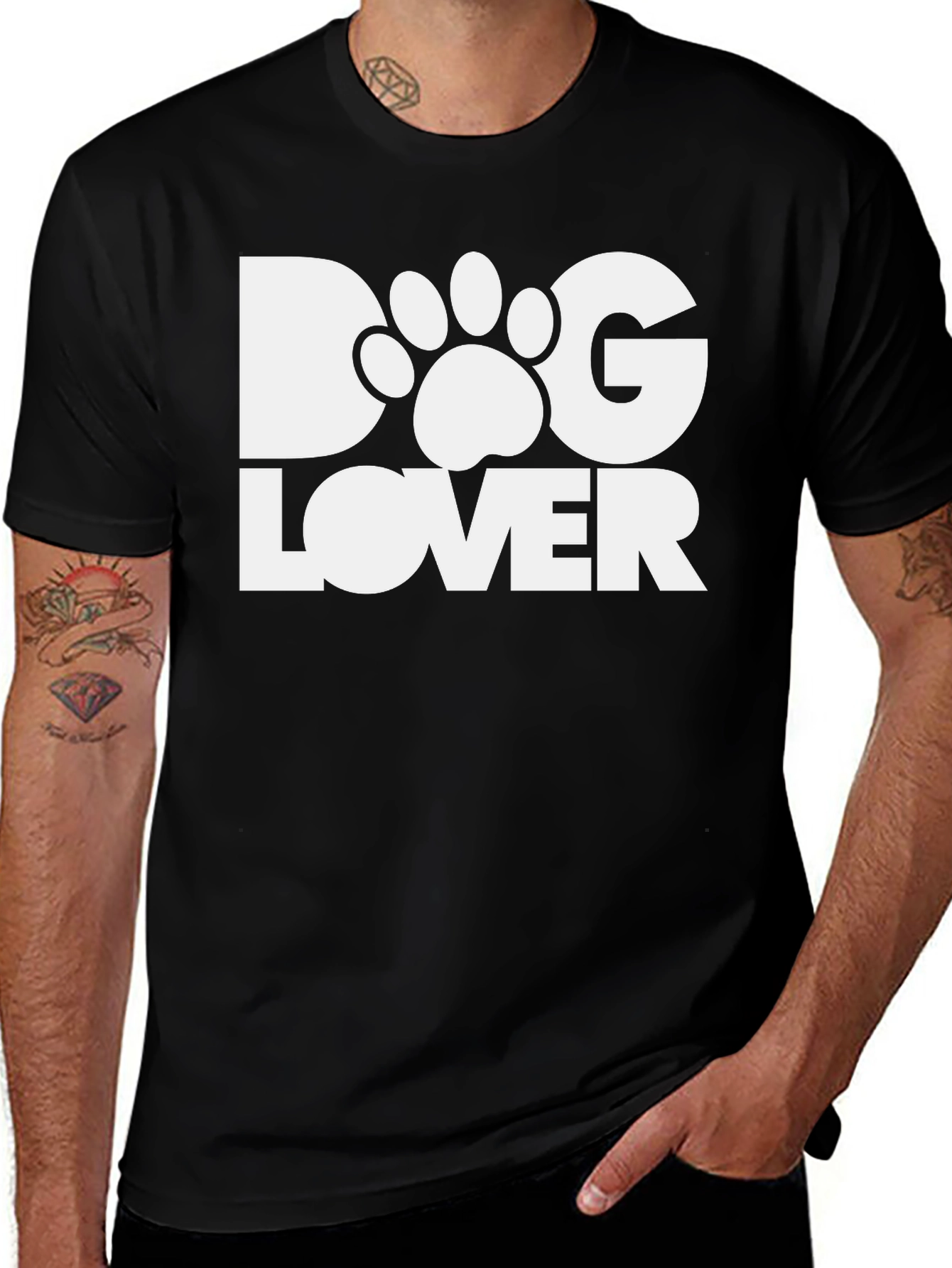 Variant 25 of Dog Lover Black T-Shirt