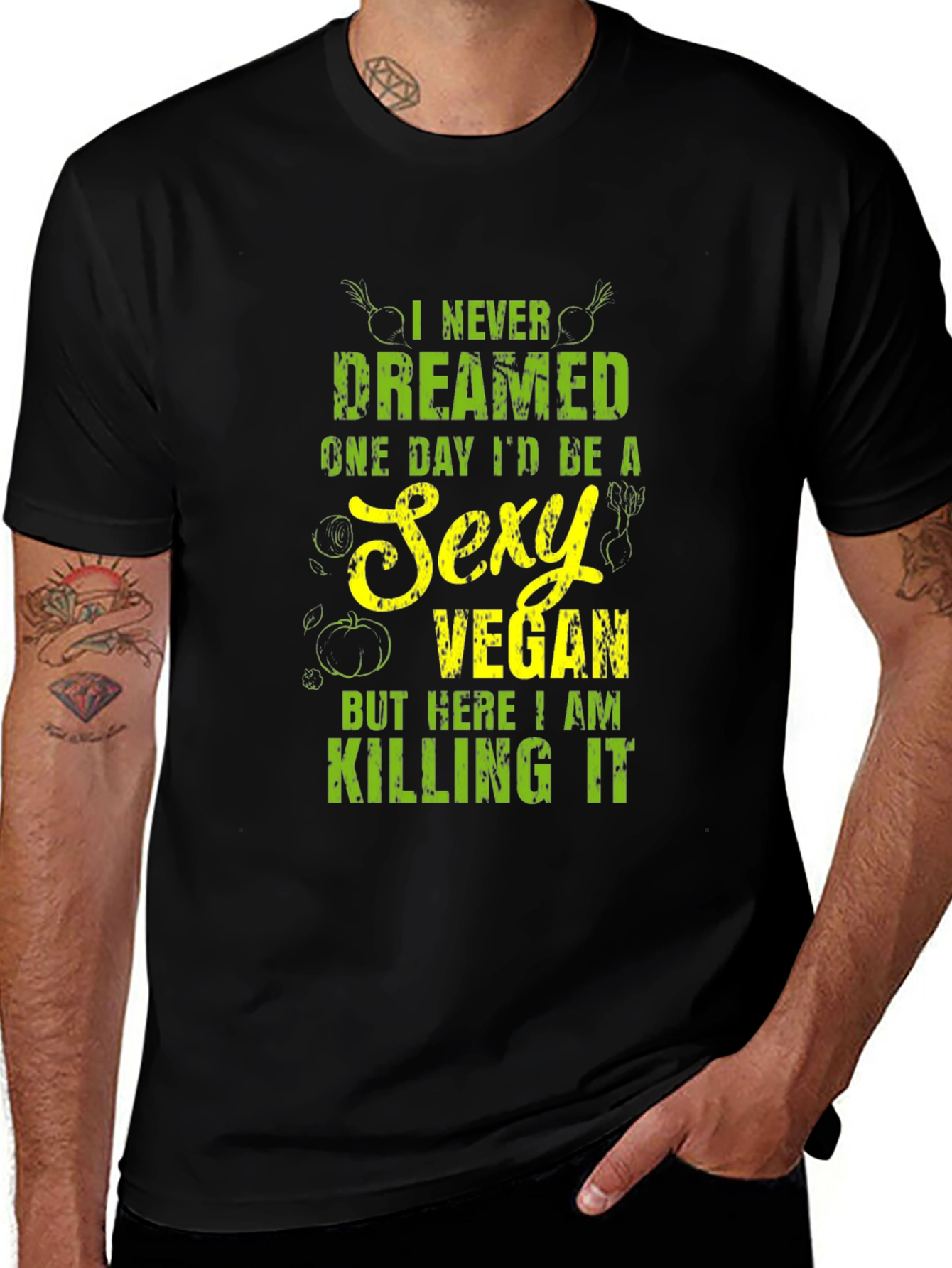 Variant 14 of Sexy Vegan Graphic T-Shirt