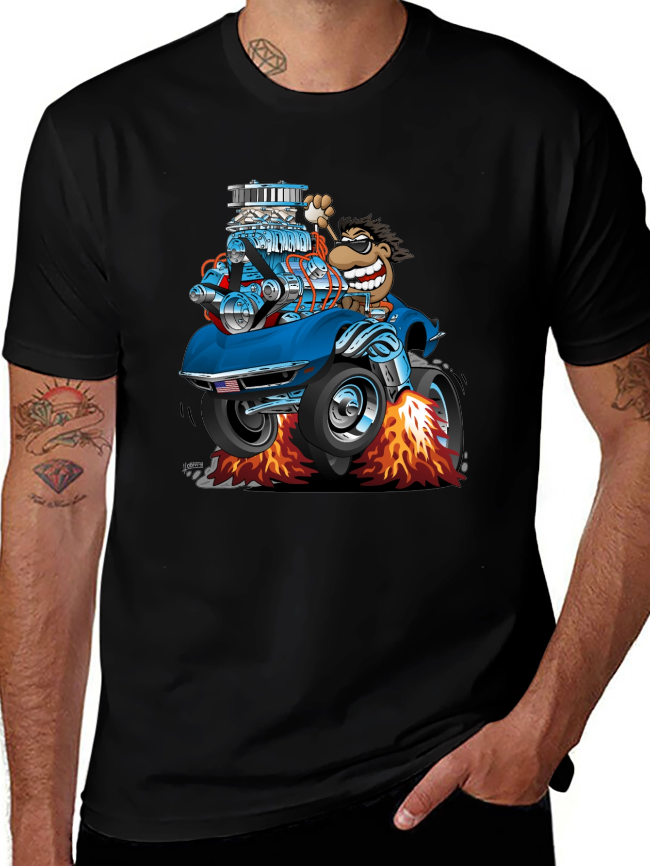 Variant 14 of Cartoon Car T-Shirt - Quirky Graphic Tee
