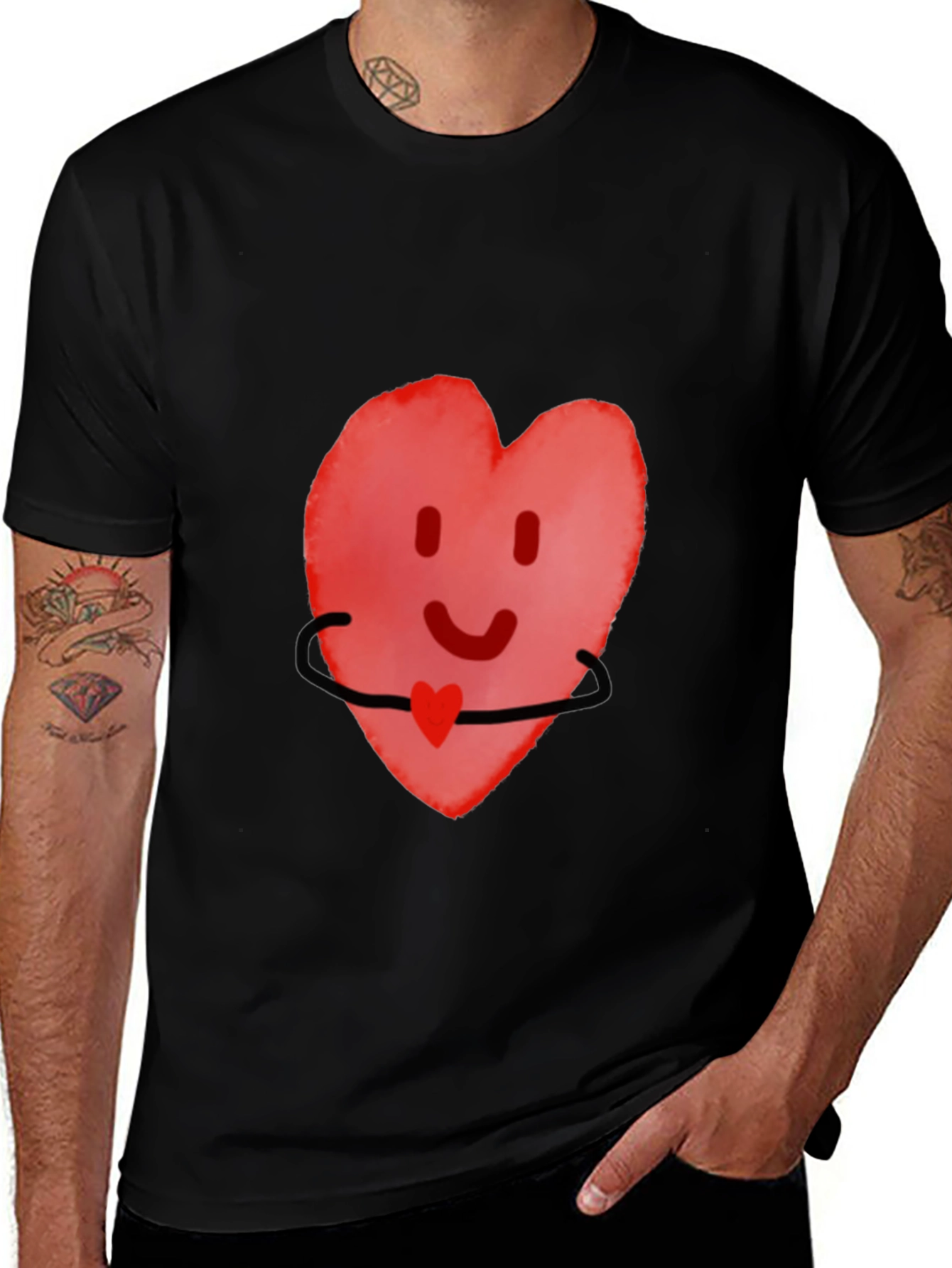 Variant 11 of Heart Hug Graphic Tee - Comfort Fit