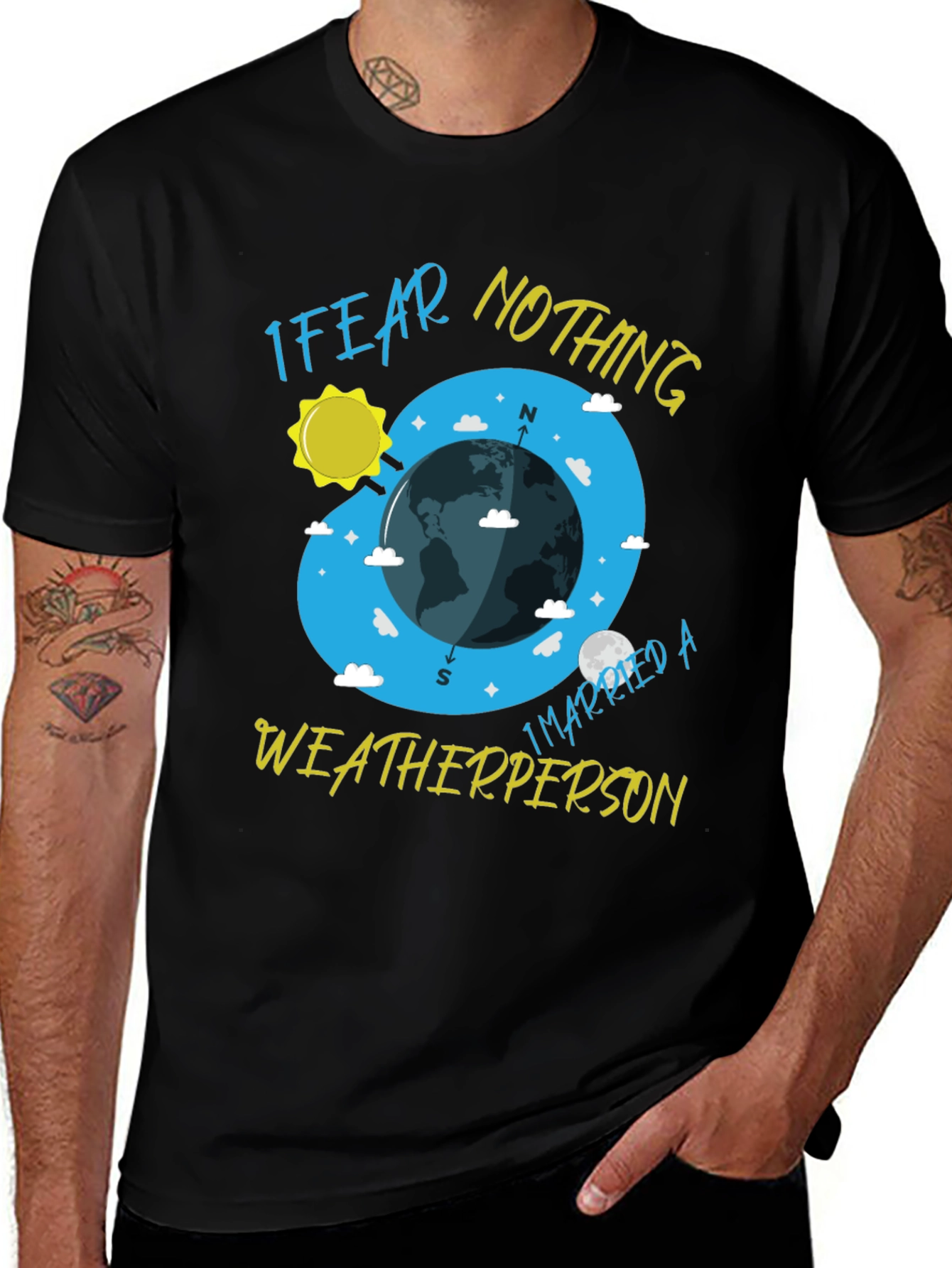 Variant 13 of I Fear Nothing Weatherperson T-Shirt