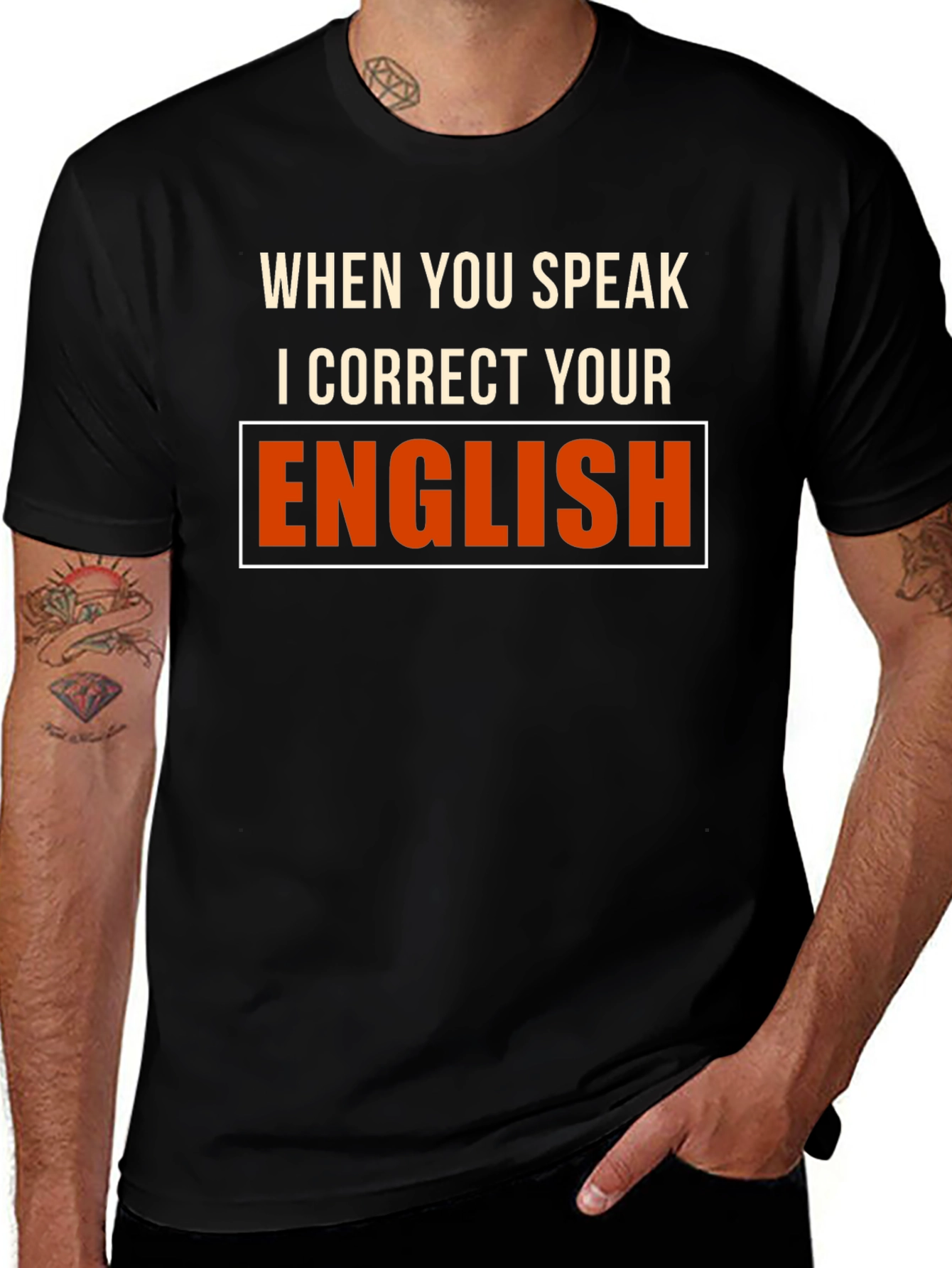 Variant 26 of Funny English Teacher Correction T-Shirt
