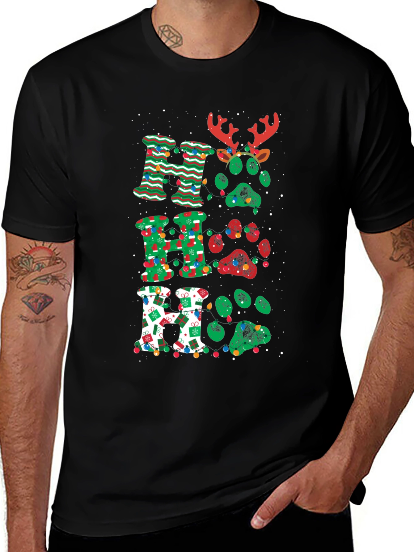 Festive 'Ho Ho Ho' Christmas T-Shirt
