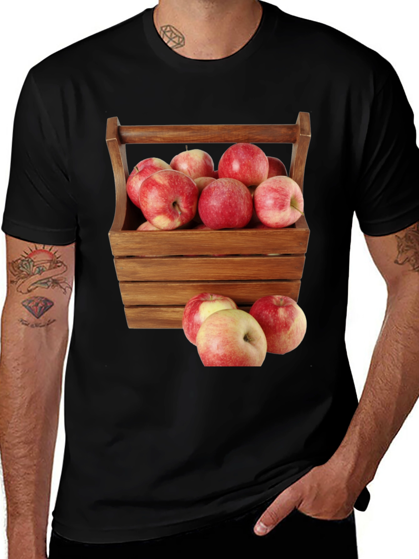 Variant 24 of Apple Basket Graphic Tee