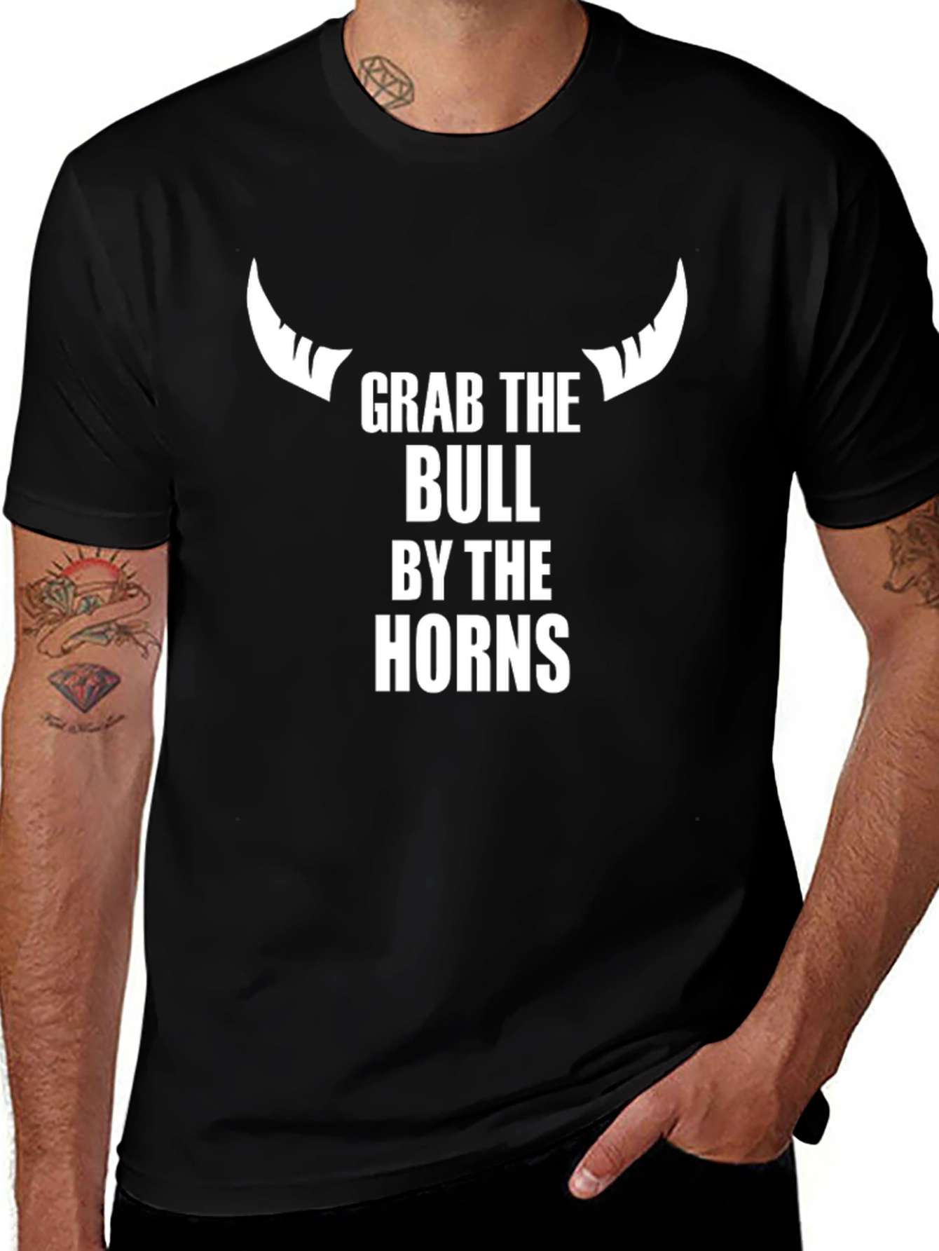 Variant 2 of Grab the Bull by the Horns Graphic T-Shirt