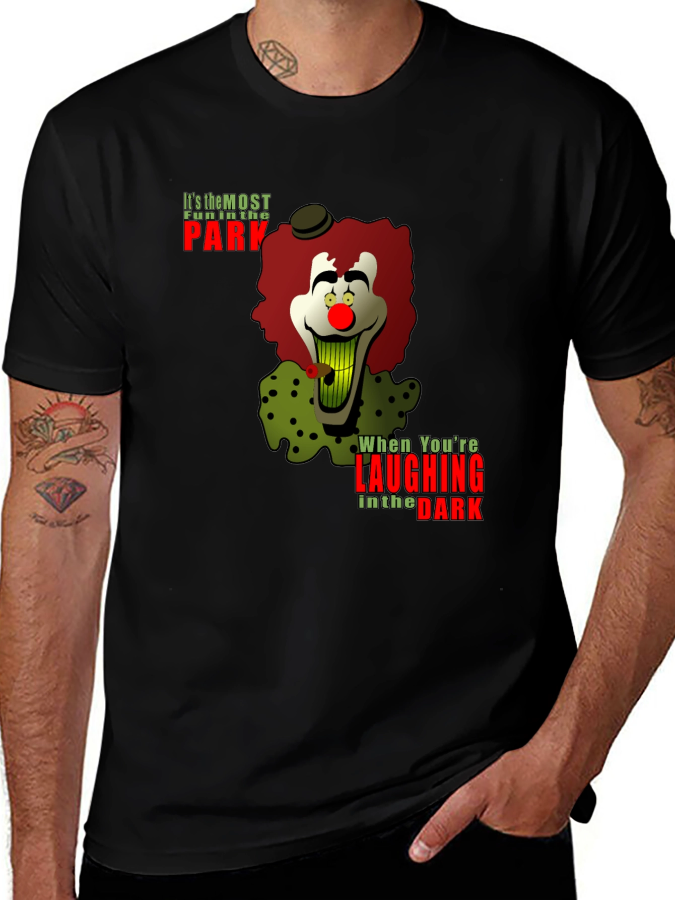Variant 3 of Clown Graphic Black T-Shirt